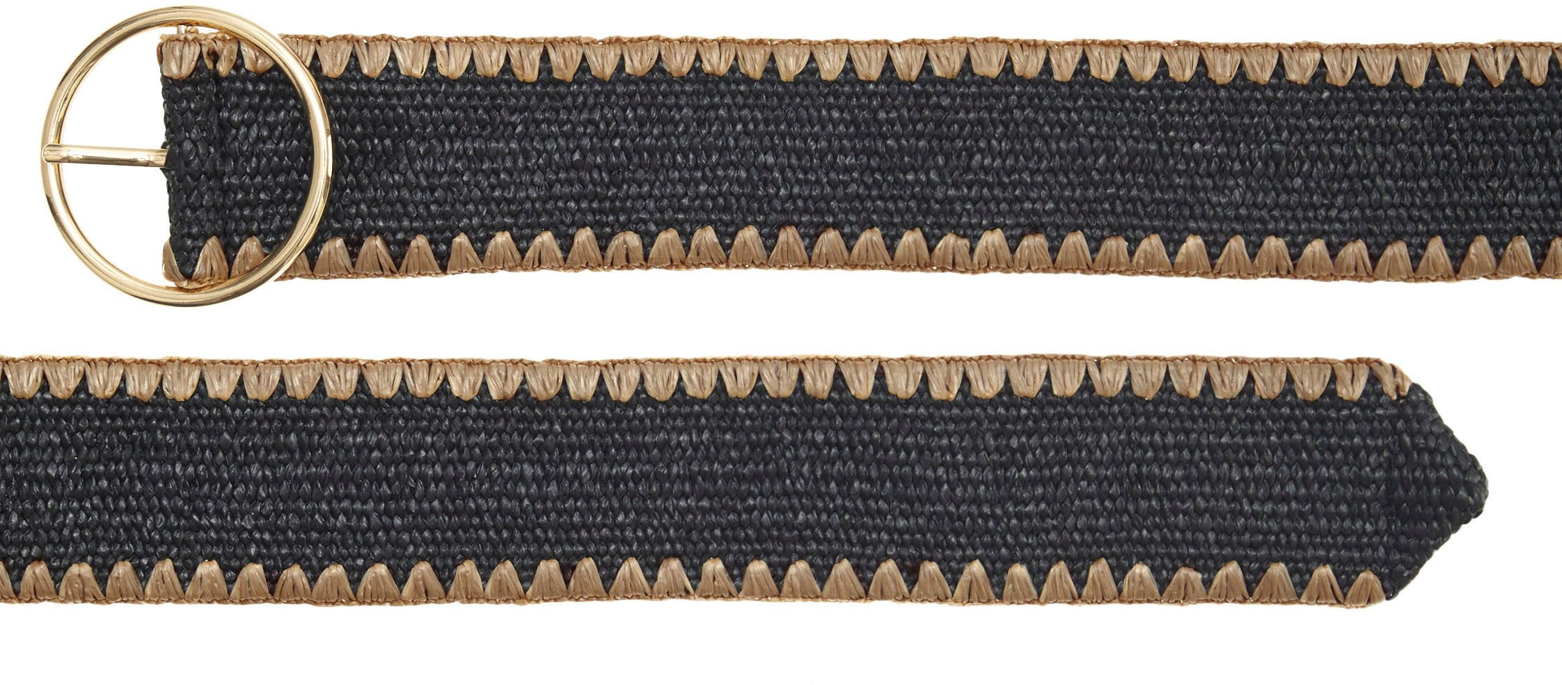 Lascana Tailleriem Stretch riem elastische riem in bamboe-look voor jurk & overall