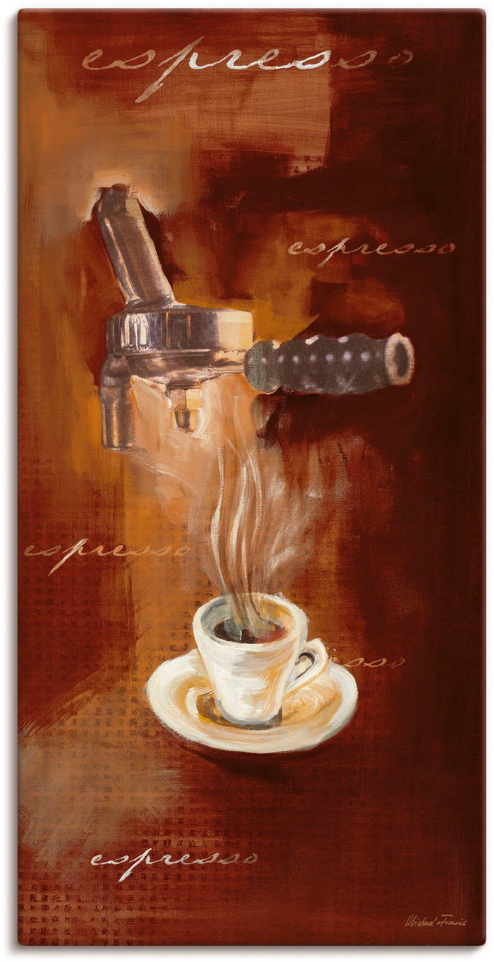 Artland Artprint Espresso I in vele afmetingen & productsoorten - artprint van aluminium / artprint voor buiten, artprint op linnen, poster, muursticker / wandfolie ook geschikt vo