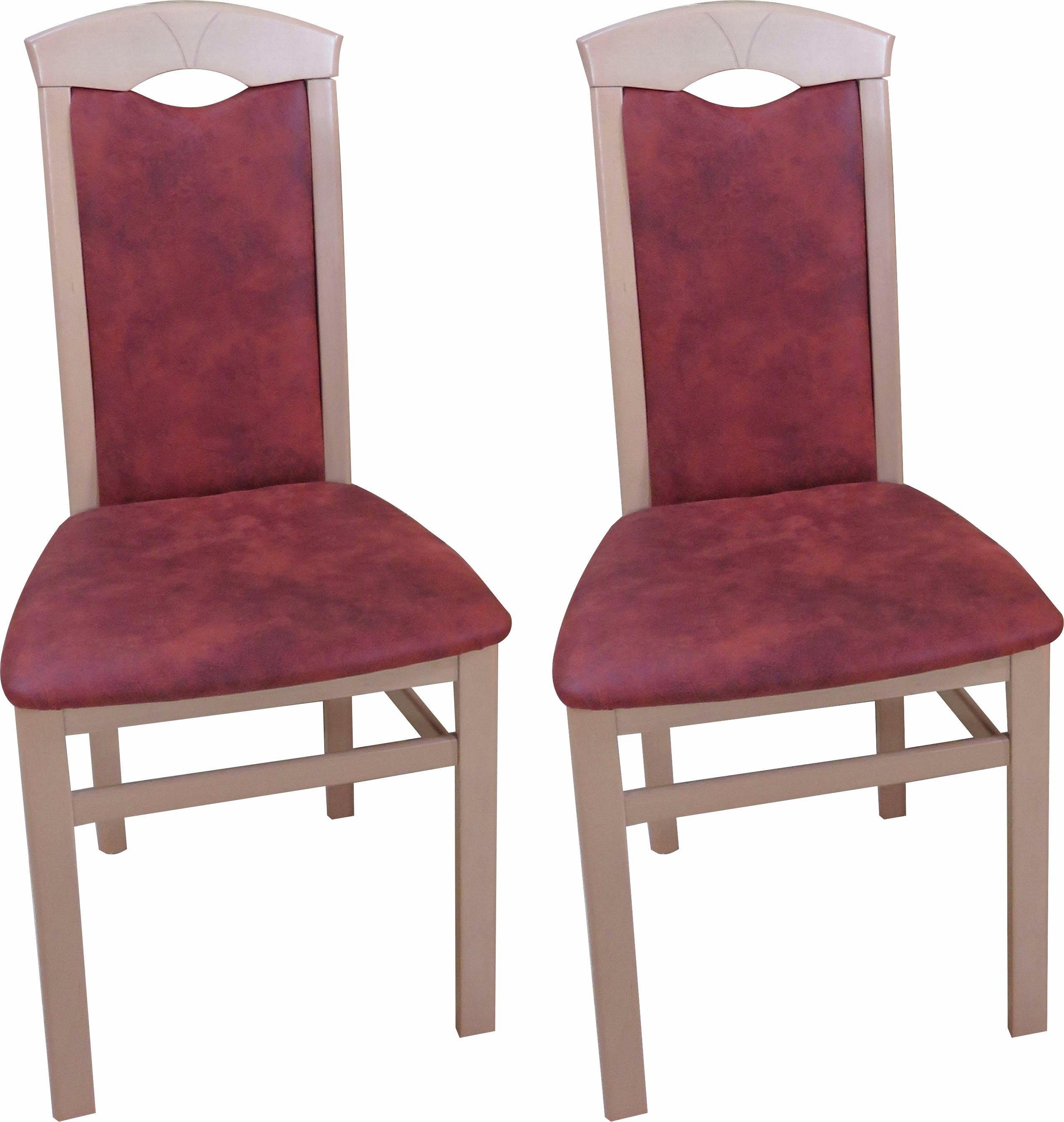 Home affaire Stoel met 4 poten Claudia (set, 2 stuks)