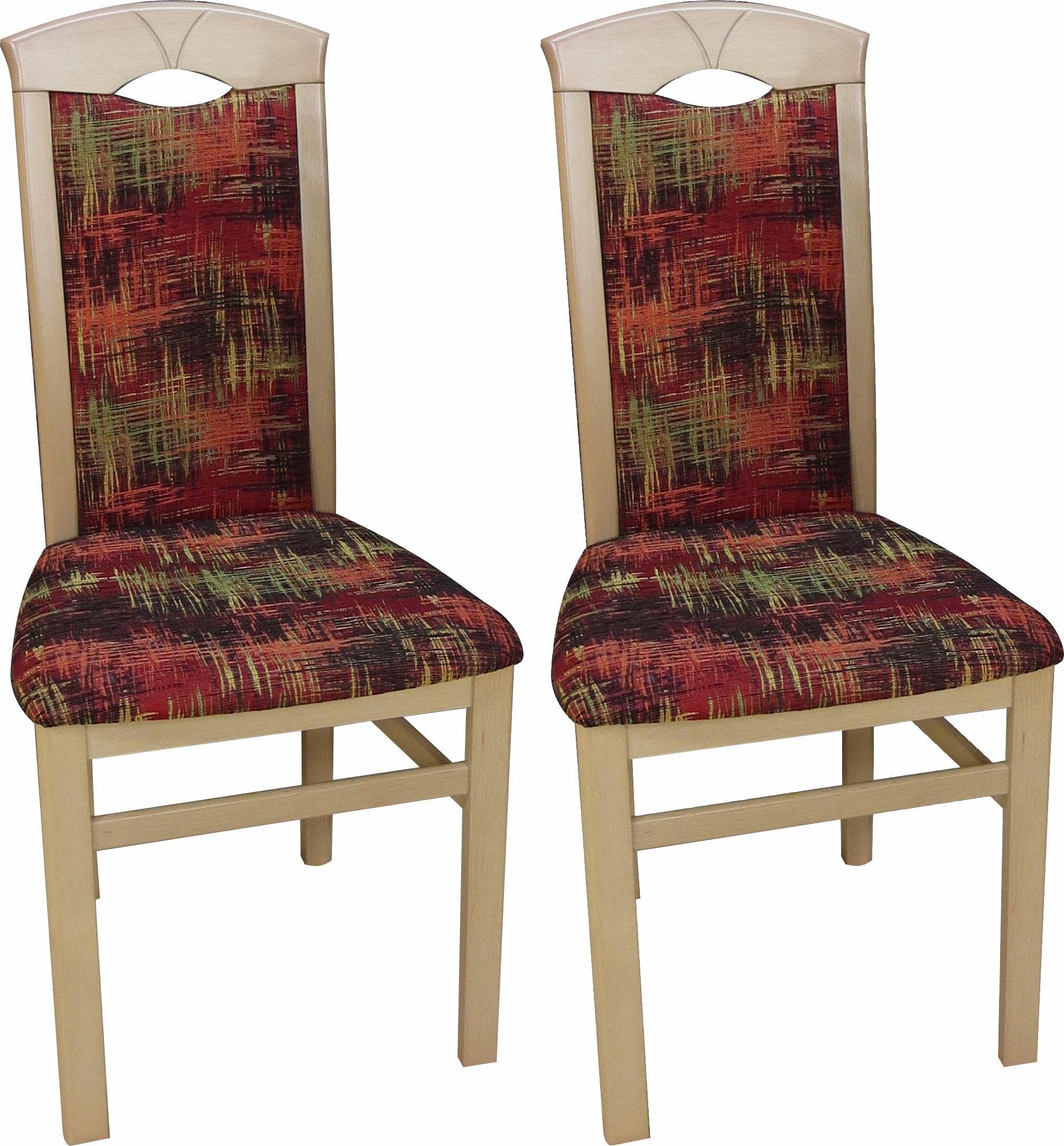 Home affaire Stoel met 4 poten Claudia (set, 2 stuks)