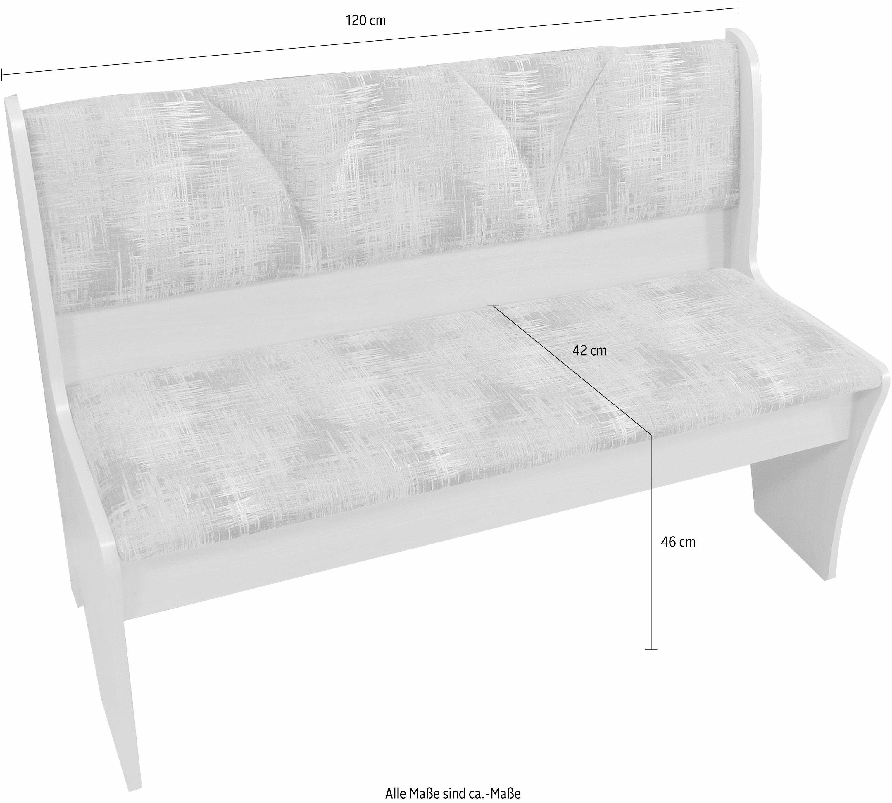 Home affaire Bank Halle Breedte 120 cm