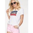 levi's t-shirt graphic sport tee pride edition logoprint op borsthoogte wit