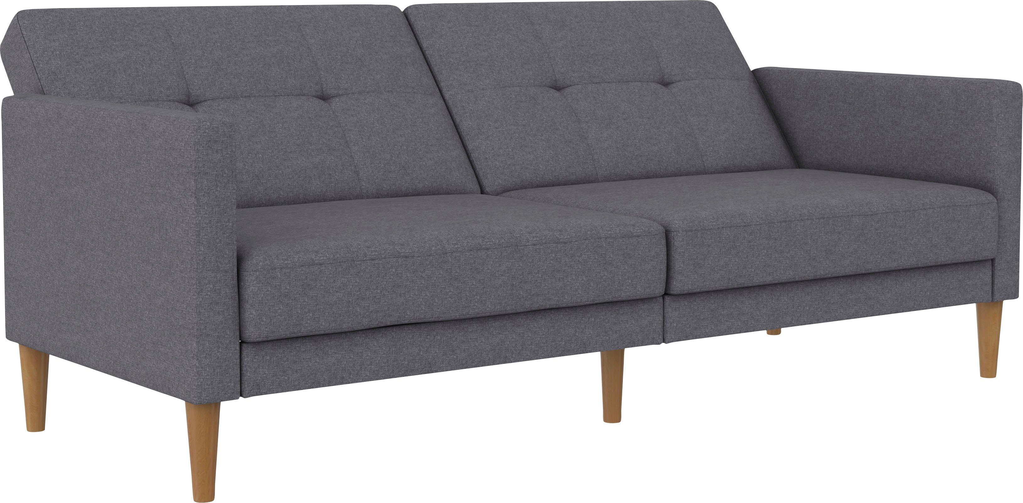 Dorel Home 3-zitsbank Lilly Bedfunctie, rugleuning 3-voudig verstelbaar, zithoogte 43 cm