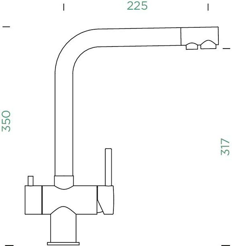 Schock Keukenkraan VITUS Hogedruk, feestuitloop