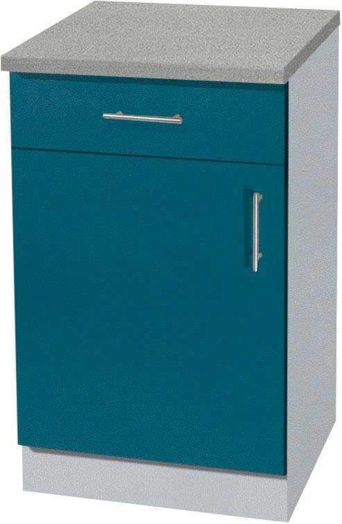 wiho Küchen Onderkast Kiel 40 cm breed, in diepte 50 cm onderkasten blauw