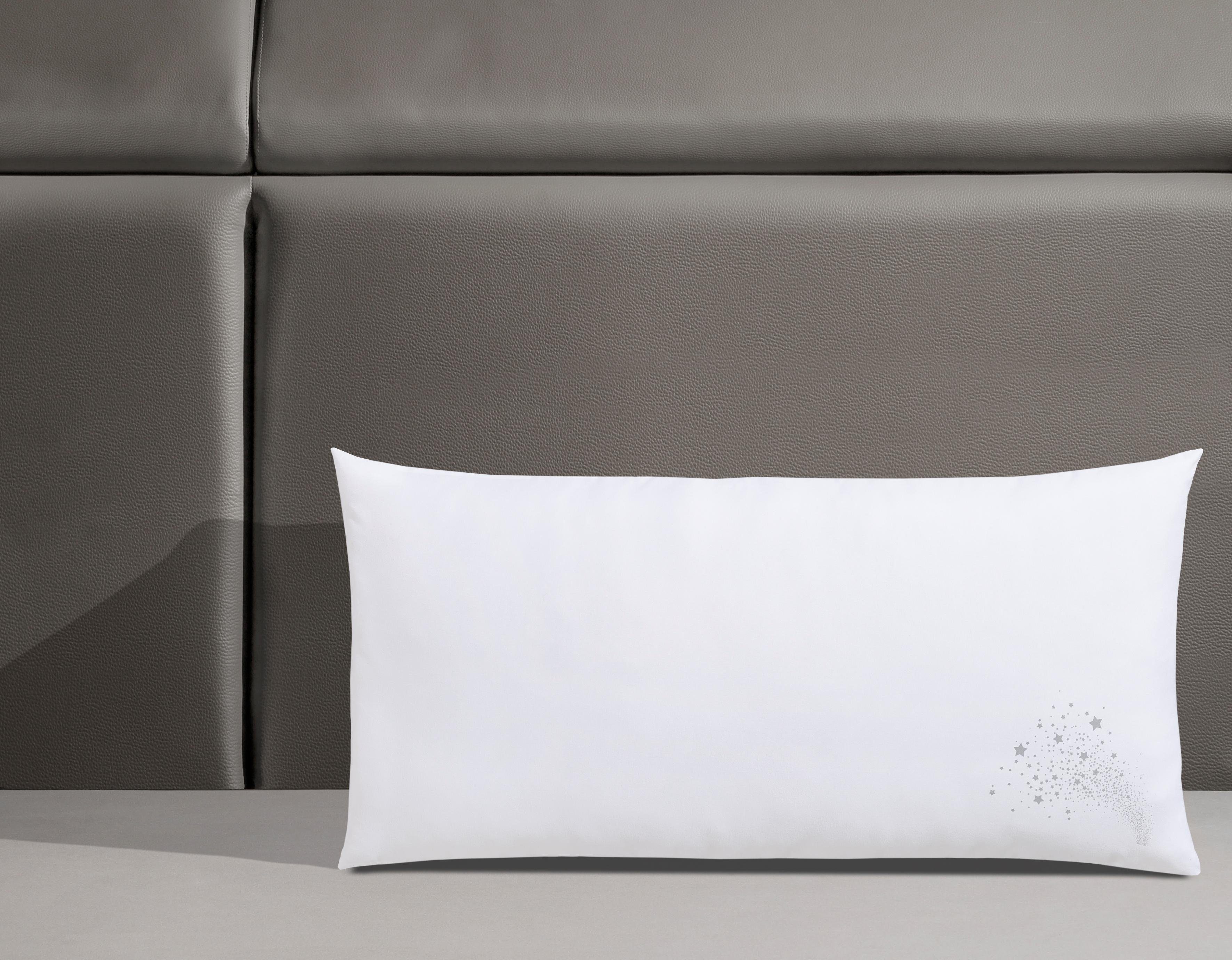 my home Microfiberkussen Baca, hoofdkussen 40x80 cm en 80x80 cm, 2-delig Kussens in een voordelige set: zeer goede prijs-kwaliteitverhouding! (voordeelset)
