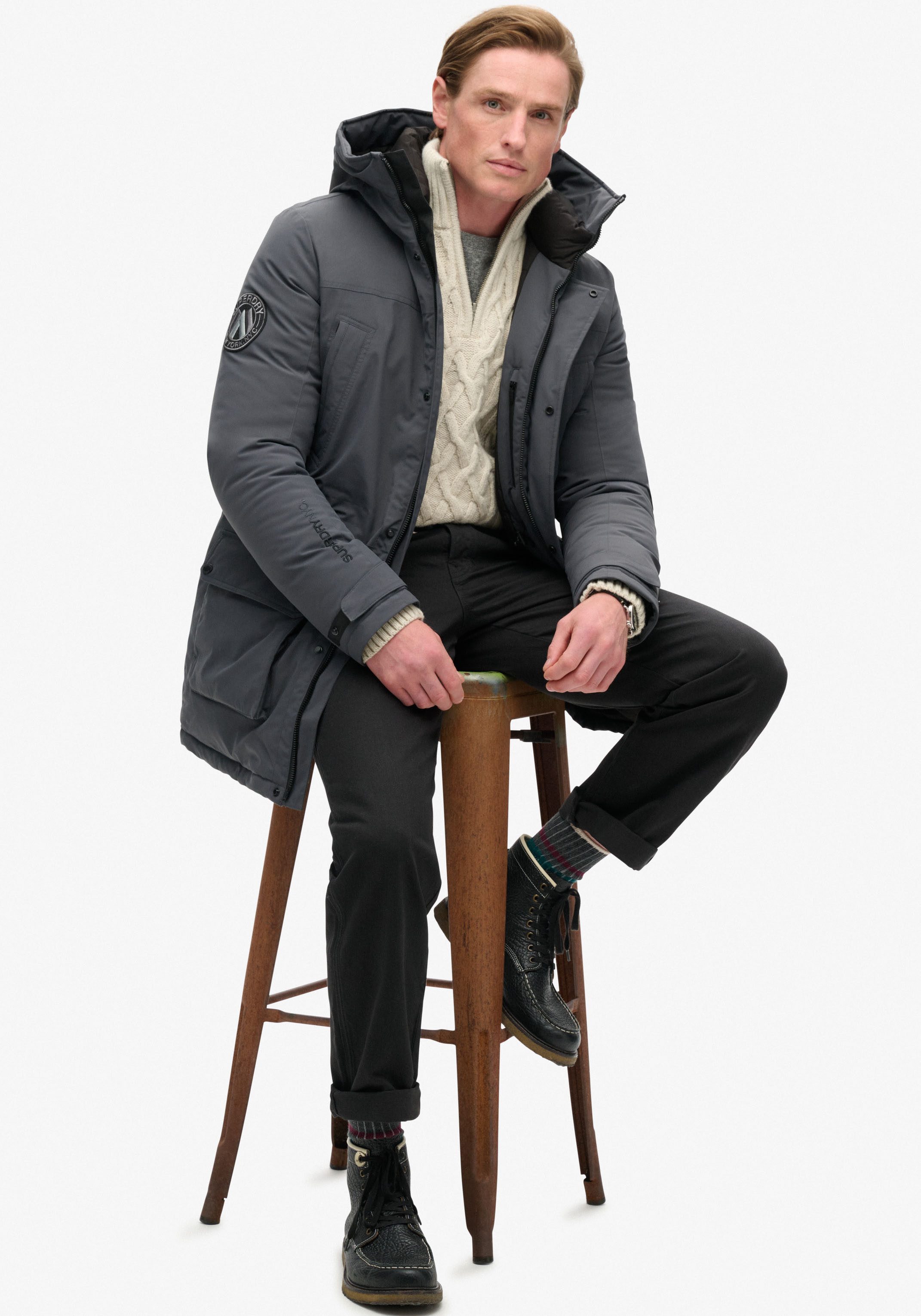 Superdry Gewatteerde jas CITY PADDED PARKA JACKET