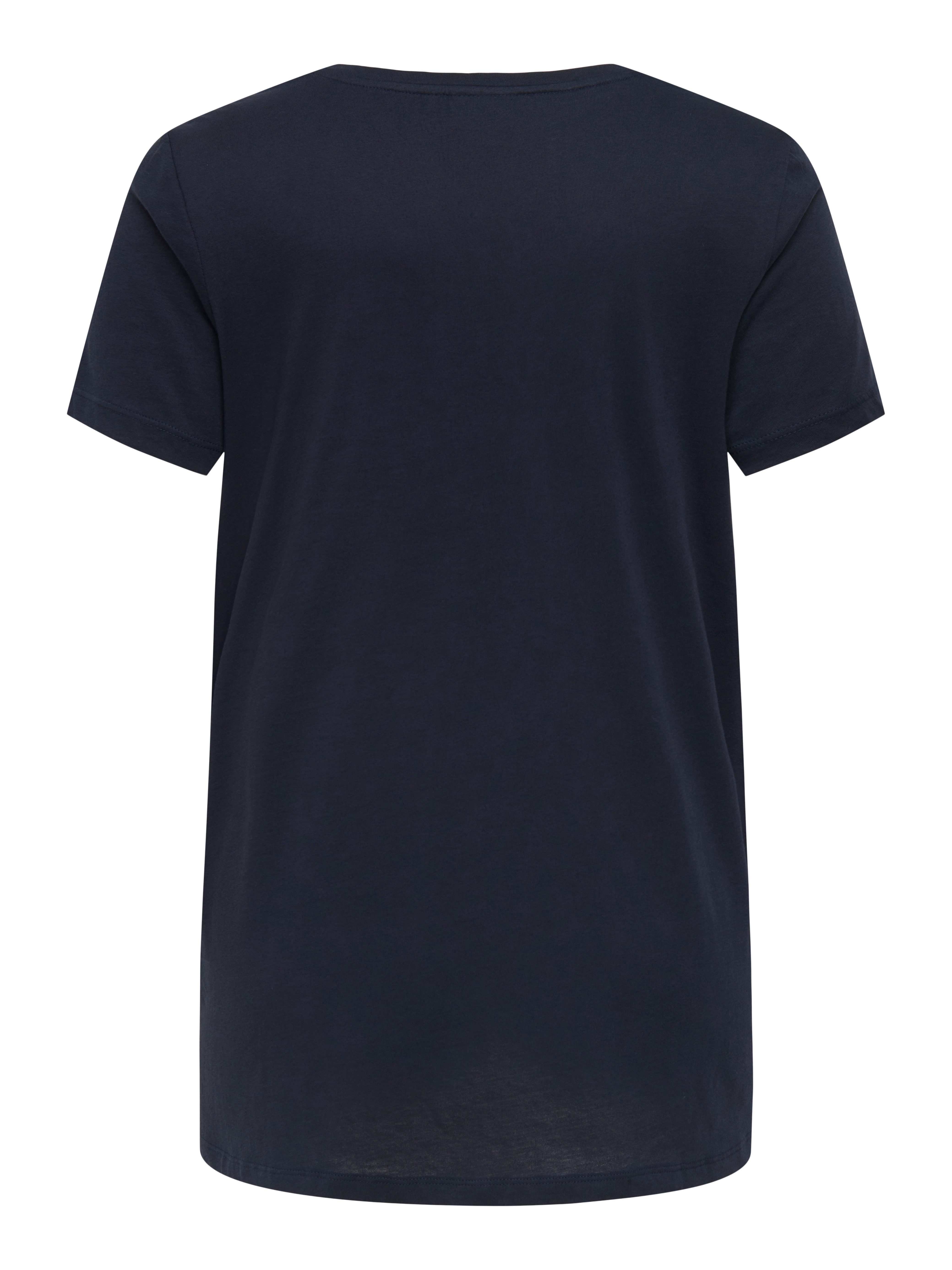 ONLY CARMAKOMA Shirt met korte mouwen CARKALLIE LIFE SS V-NECK A-SHAPE TEEJRS