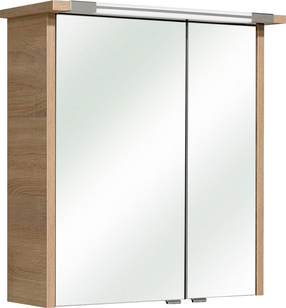 Saphir Badkamerserie Quickset 382 4-delig, wastafelonderkast met led-spiegelkast (4-delig)