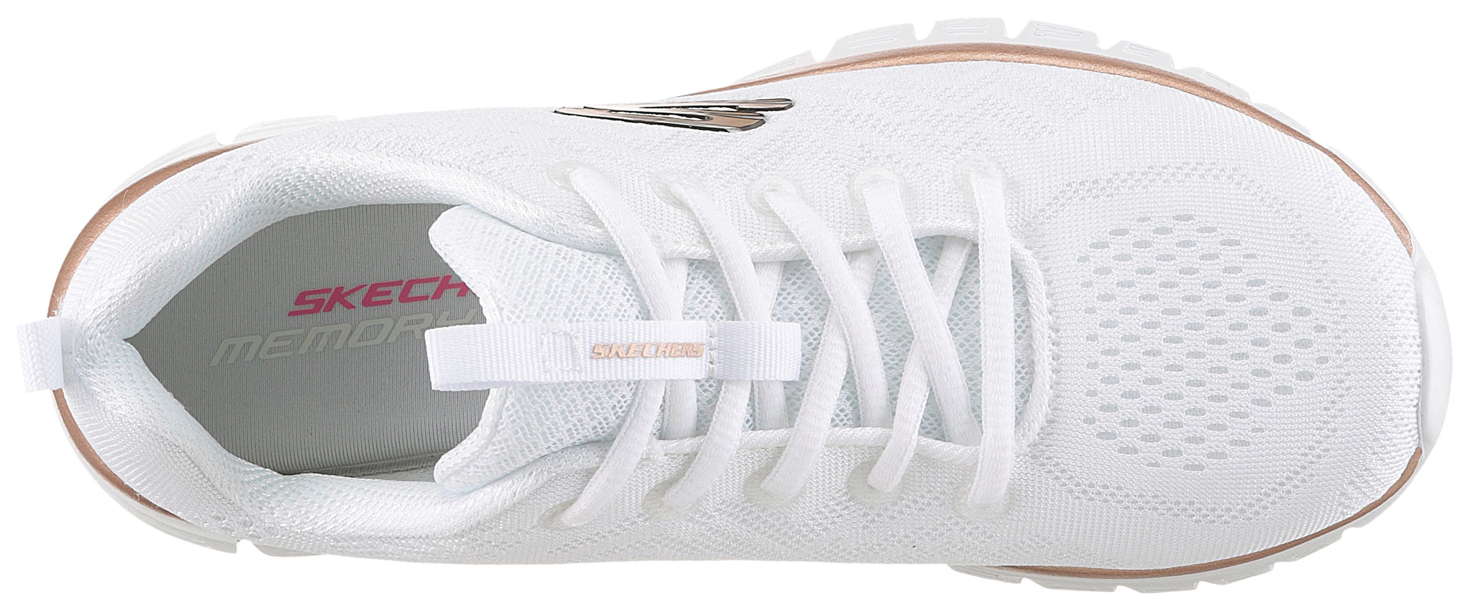 Skechers Sneakers Graceful - Get Connected Vrijetijdsschoen, lage schoen, veterschoen met memory foam