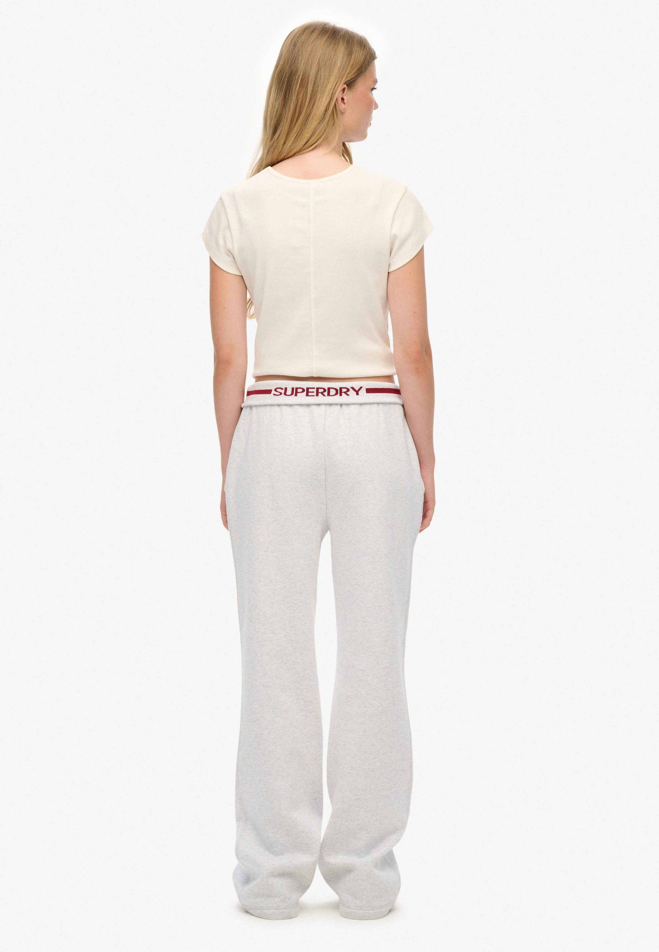 Superdry Sweatbroek ESSENTIAL LOGO LR FLARE JOGGER