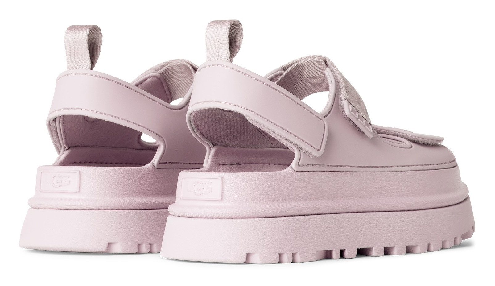UGG Plateausandalen Goldenglow , zomerschoen, strandschoen, plateausandaal met klittenbandsluitingen