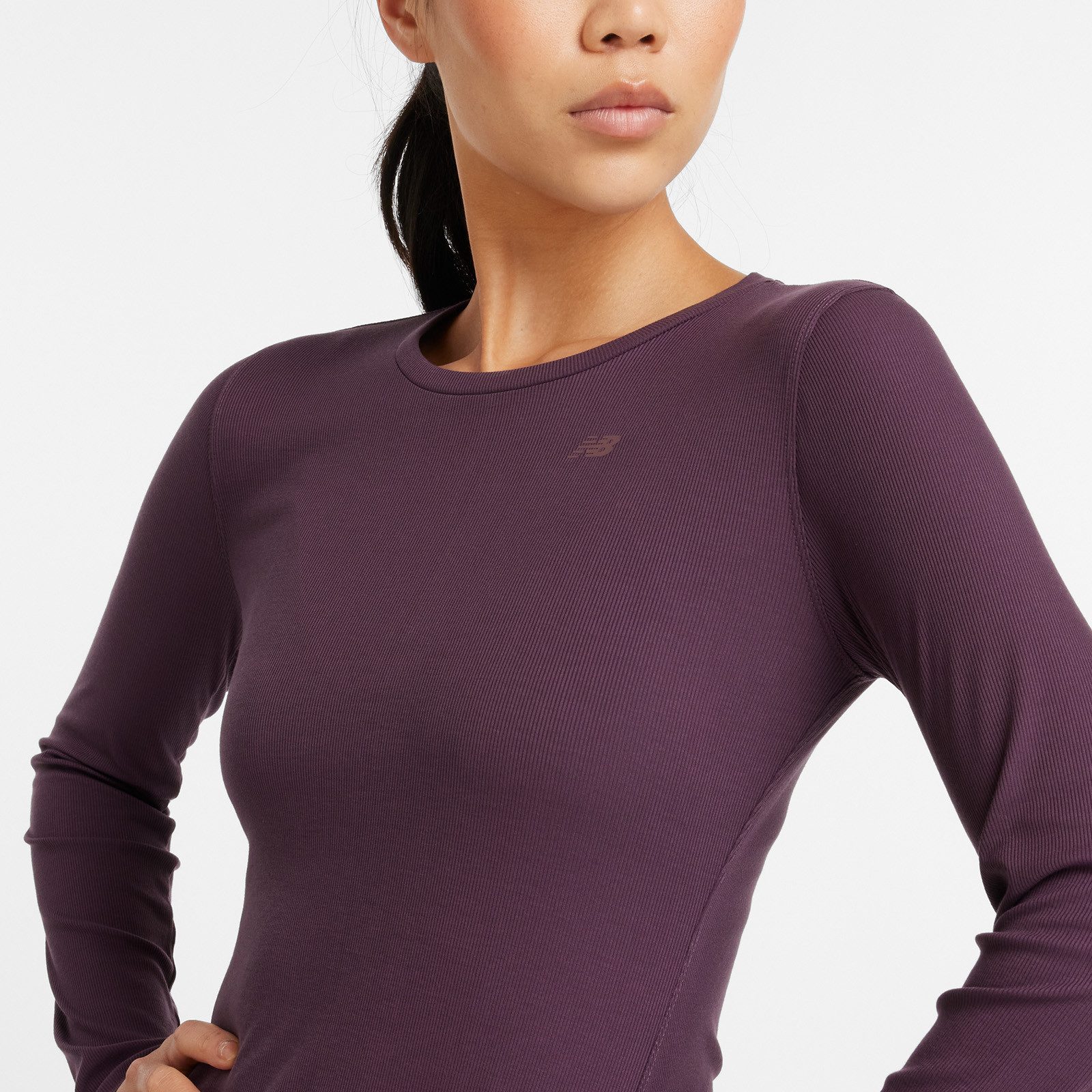 New Balance Shirt met lange mouwen Micro-Rib Long Sleeve