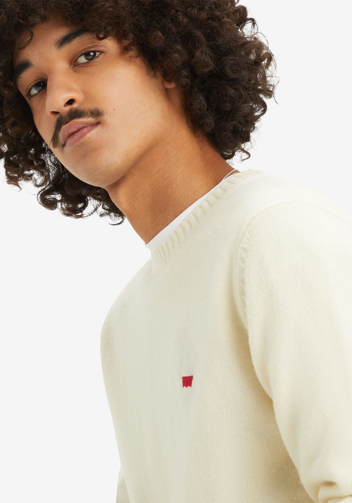 Levi's Wollen trui ORIGINAL HM SWEATER in klassieke ronde halsvorm