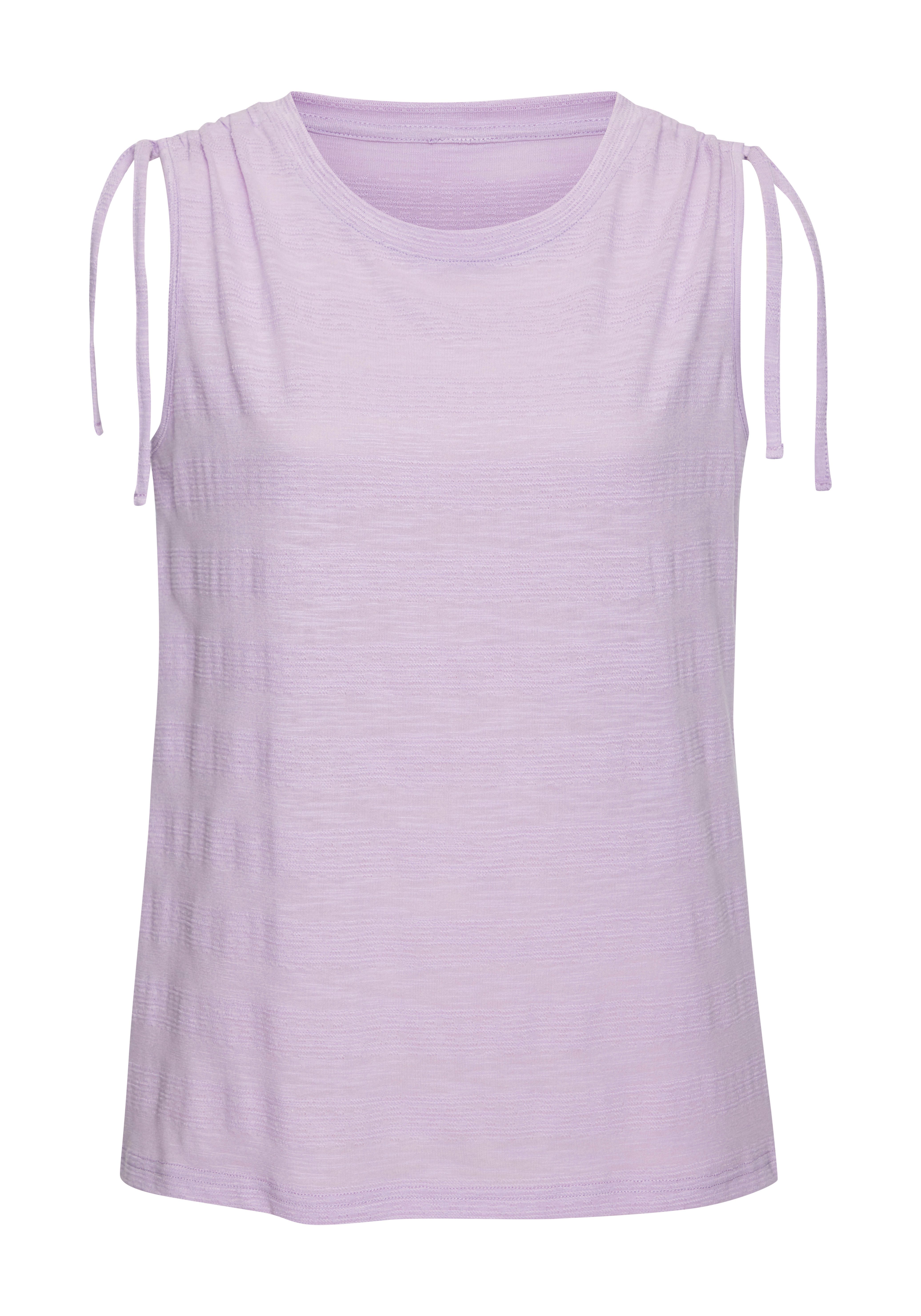 Vivance Tanktop Met verstelbare rimpeling op de schouder van onderhoudsvriendelijke kwaliteit met katoen (Set van 2)