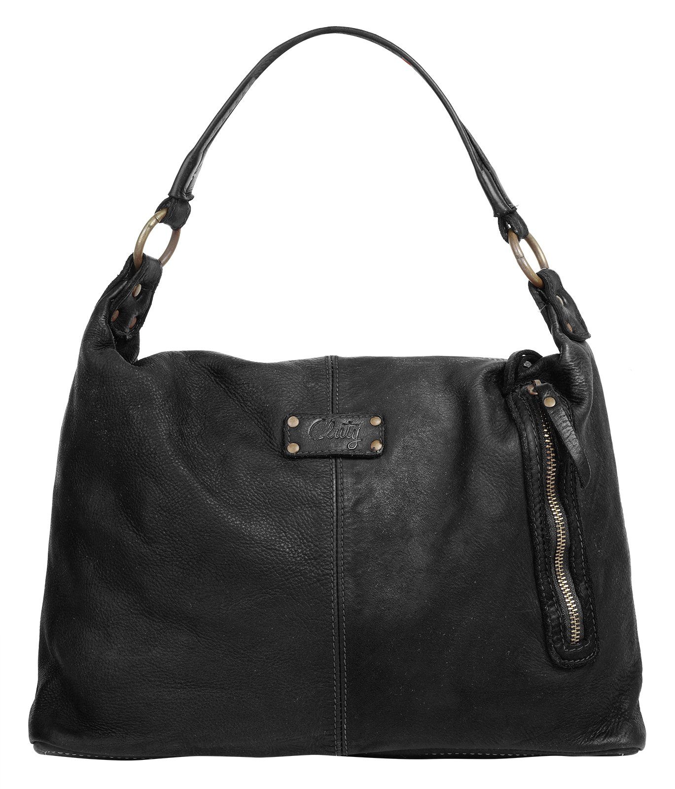 Cluty Shopper echt leer, made in italy