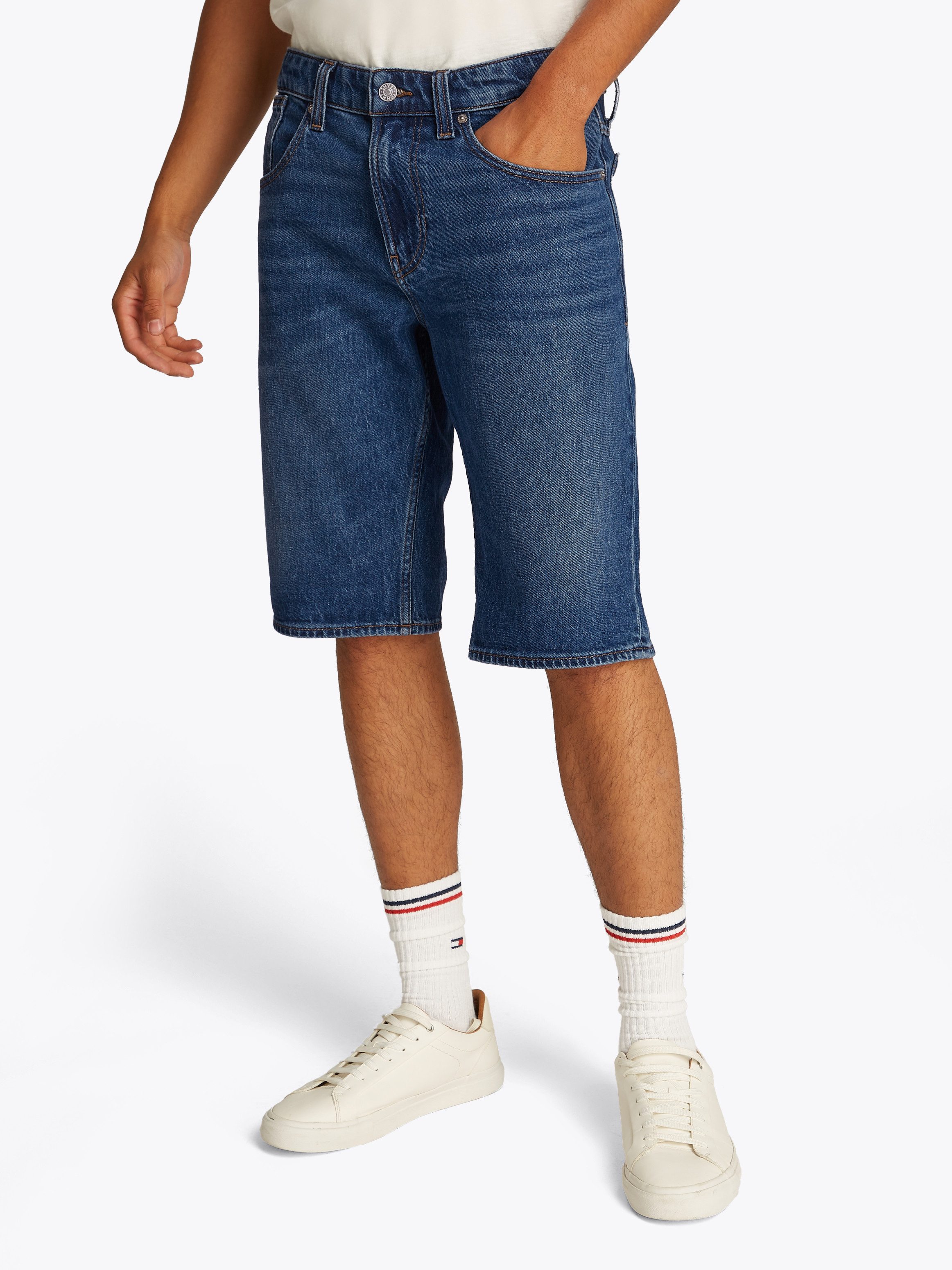 TOMMY Jeansshort RONNIE SHORT heren jeans maat 33 blauw