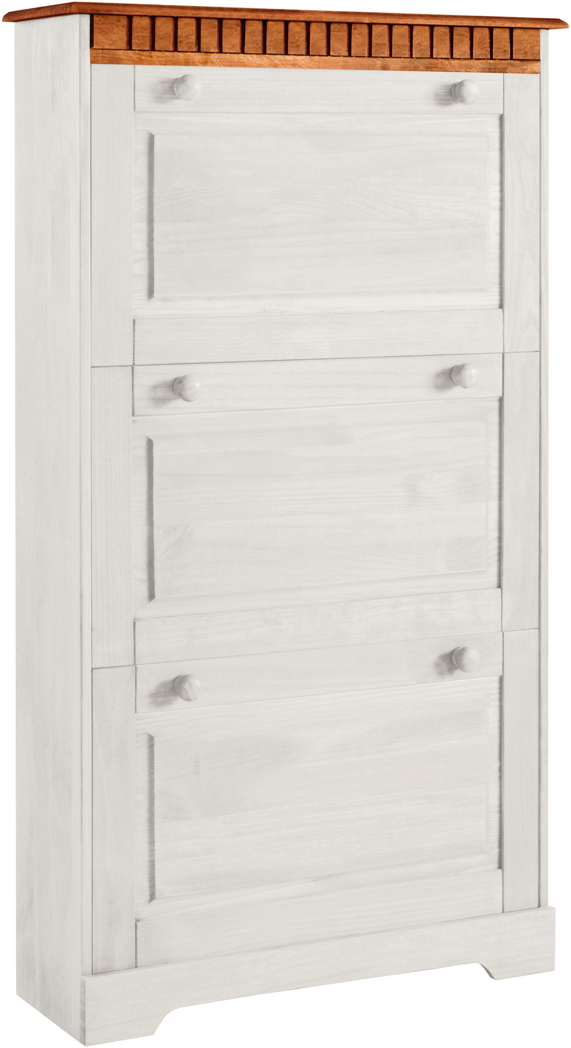 Home affaire Schoenenkast Lisa met 3 kleppen, hoogte 134 cm, breedte 75 cm