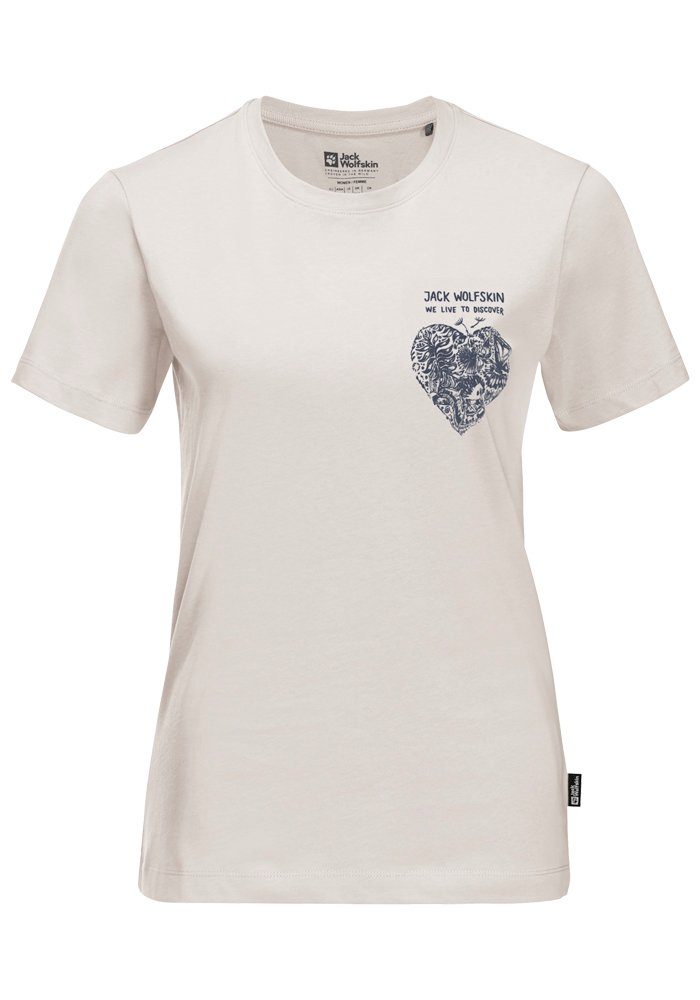 Jack Wolfskin T-shirt DISCOVER HEART T W