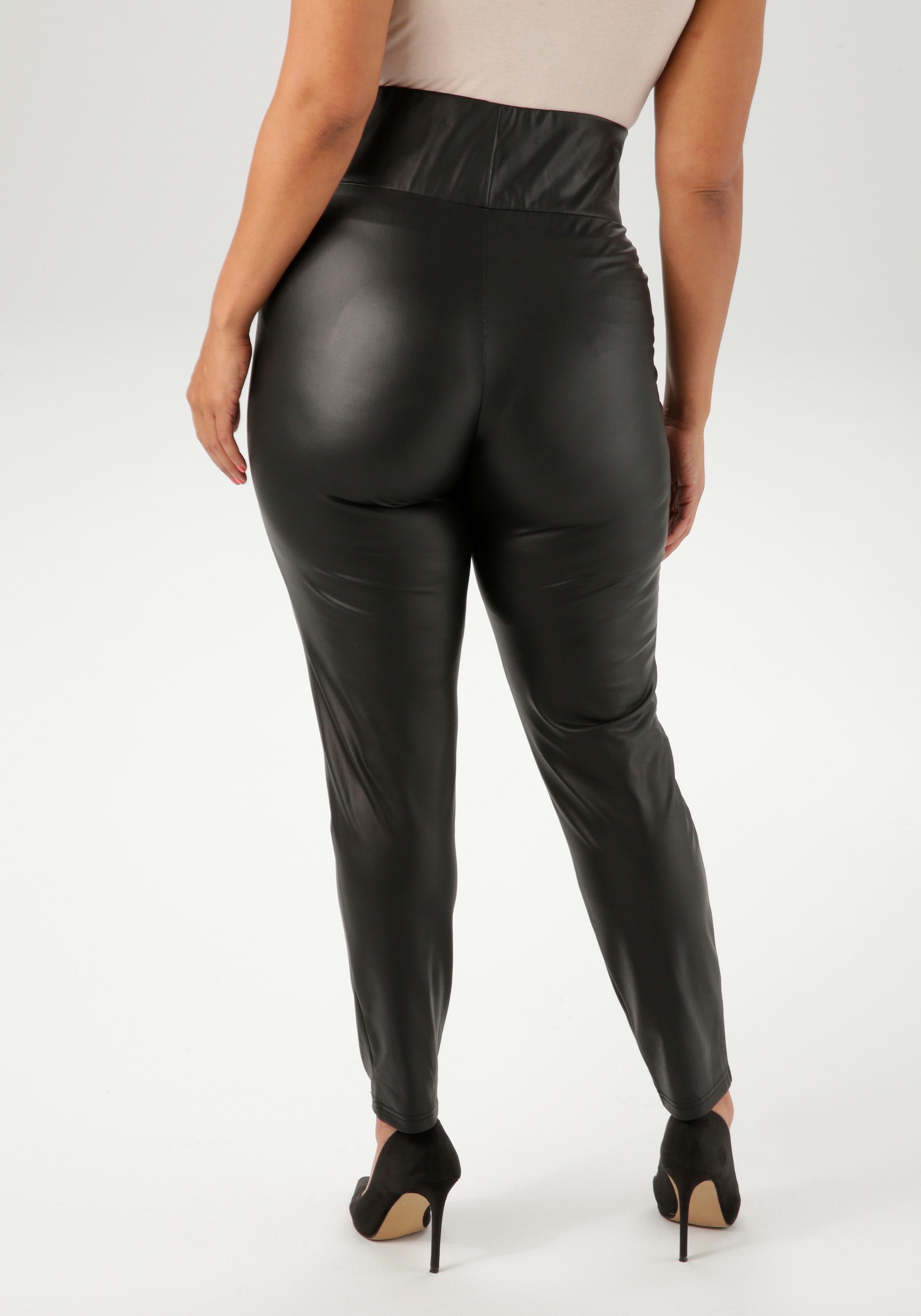 Aniston PLUS Legging van elastisch imitatieleer - nieuwe collectie