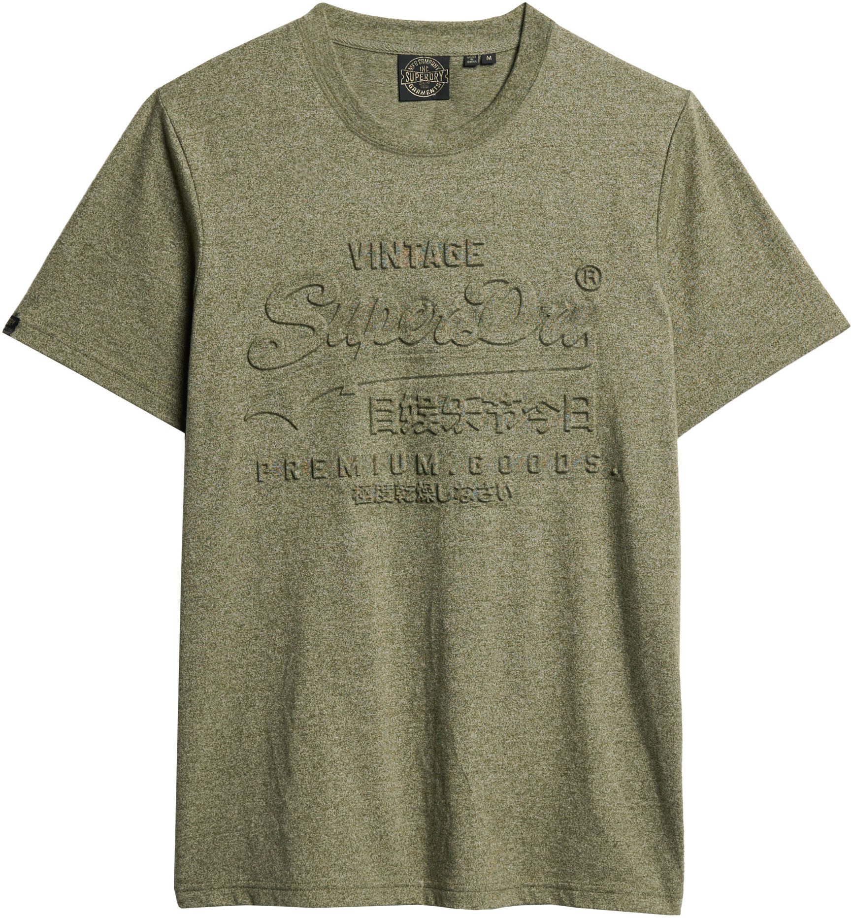 Superdry Shirt met ronde hals EMBOSSED VL GRAPHIC T SHIRT