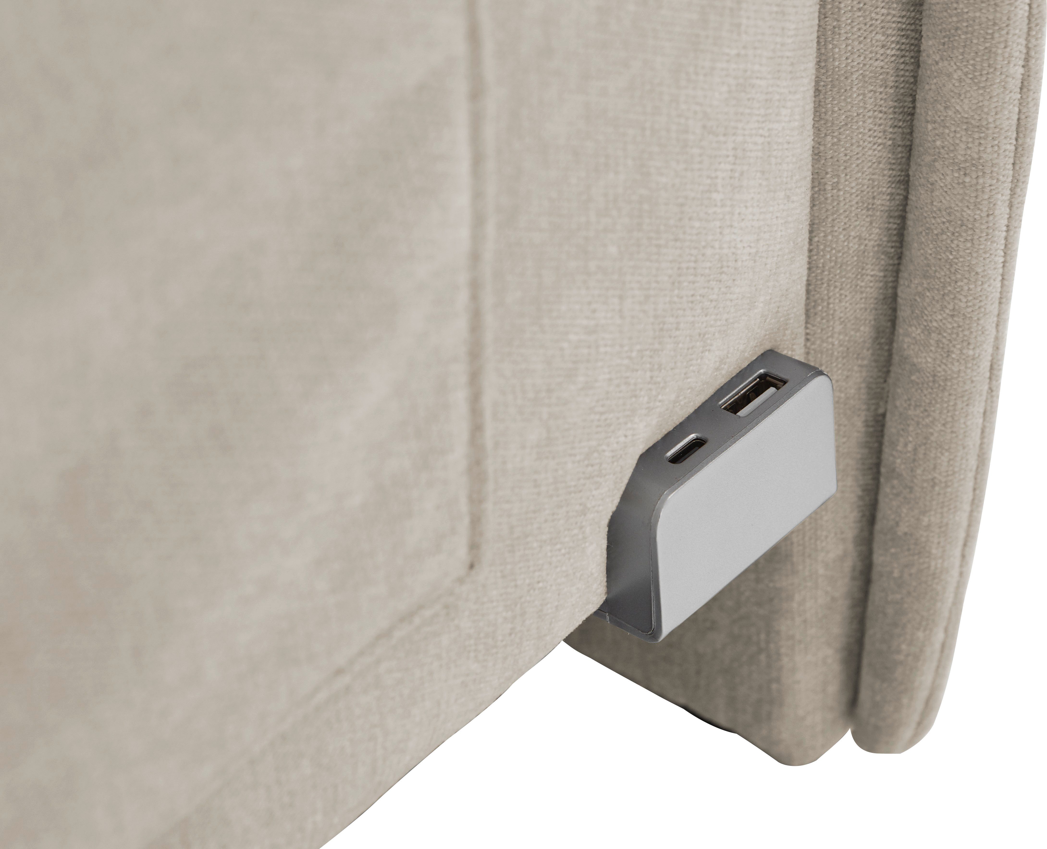 meise.möbel Kinderledikant FUN II Bekleed bed naar keuze met bedkist, tienerbed inclusief USB-aansluiting