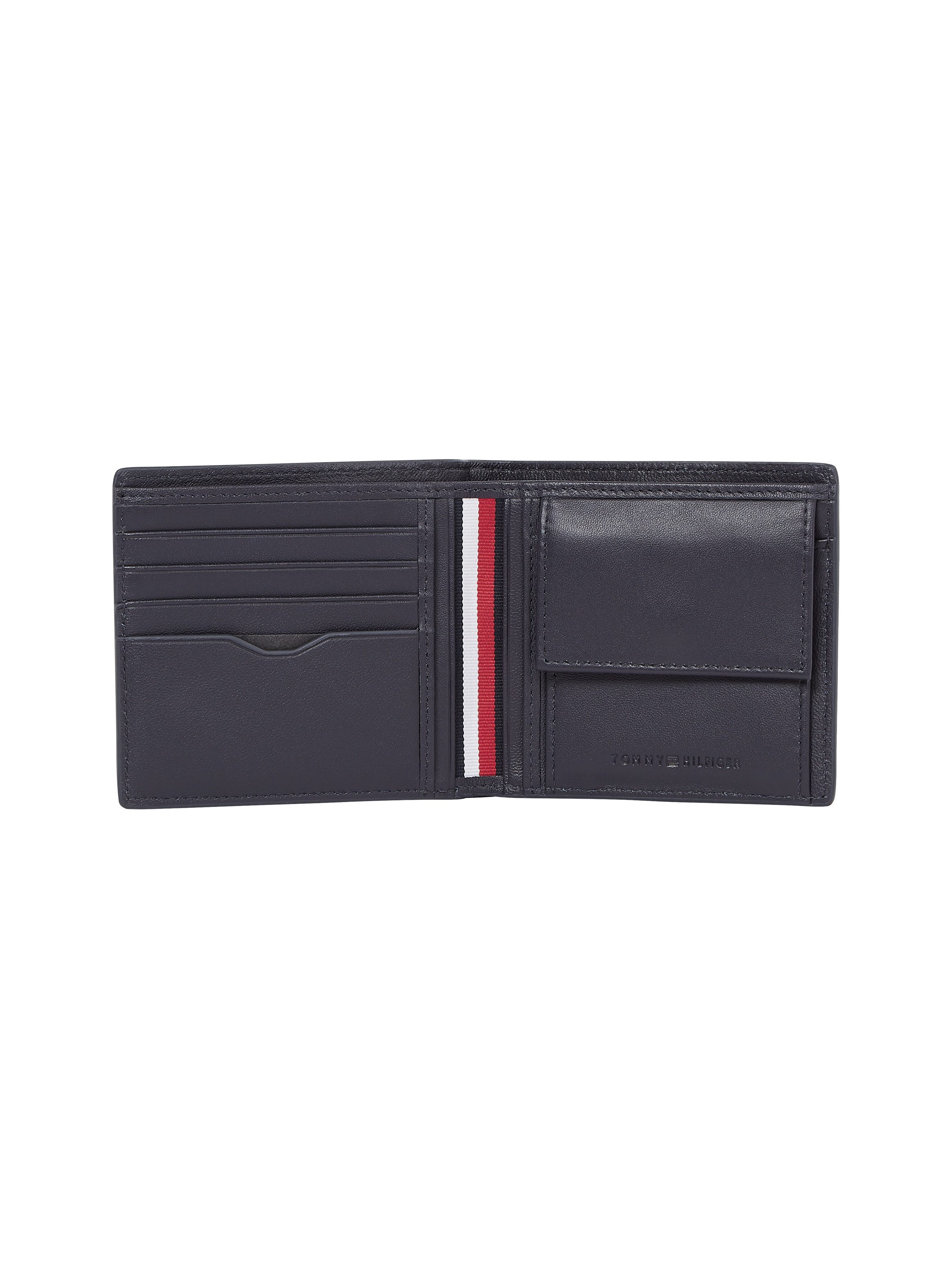 Tommy Hilfiger Portemonnee TH CORP CC AND COIN heren portemonnee kaartenetui met kleurrijke strepen