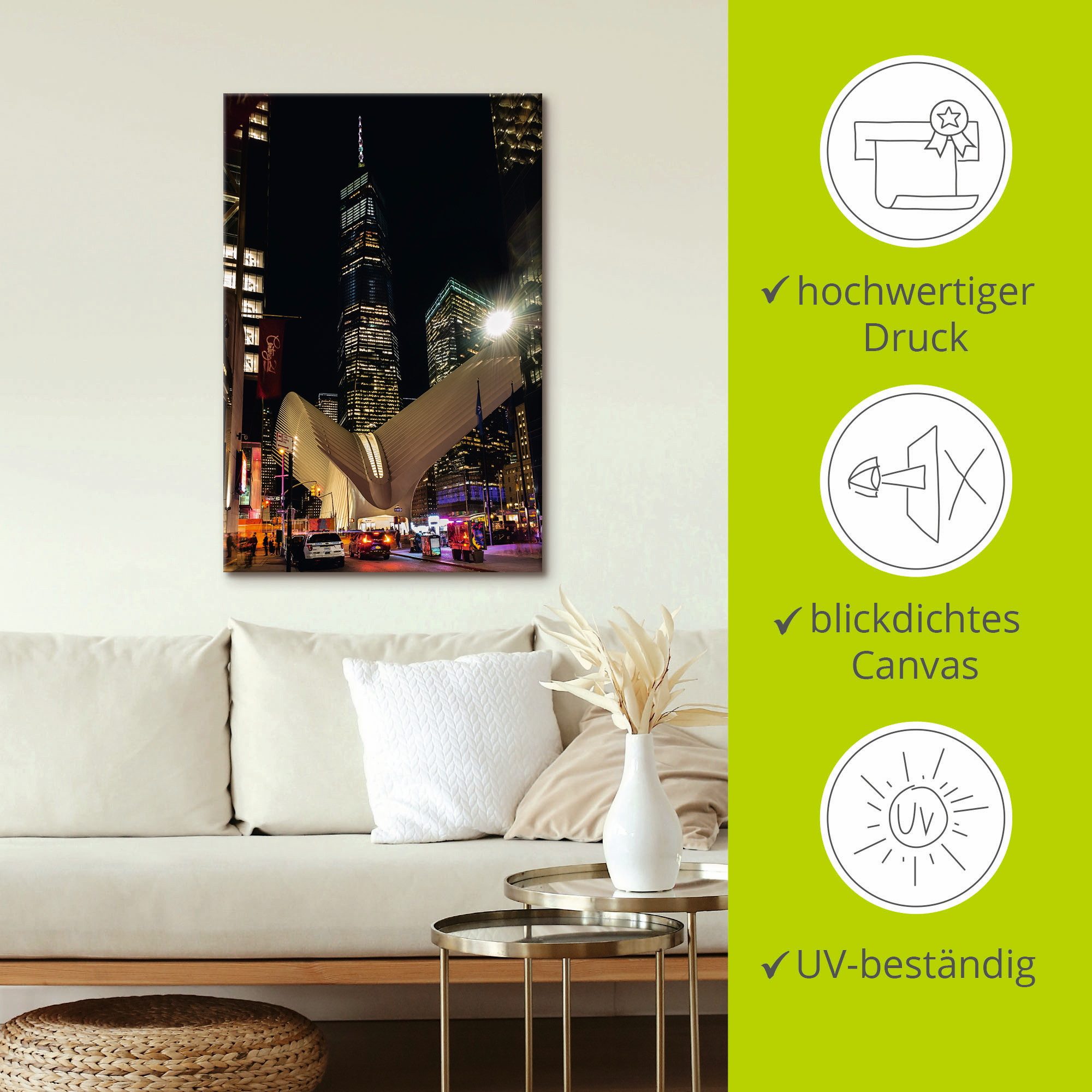 Artland Artprint op linnen World Trade Center New York