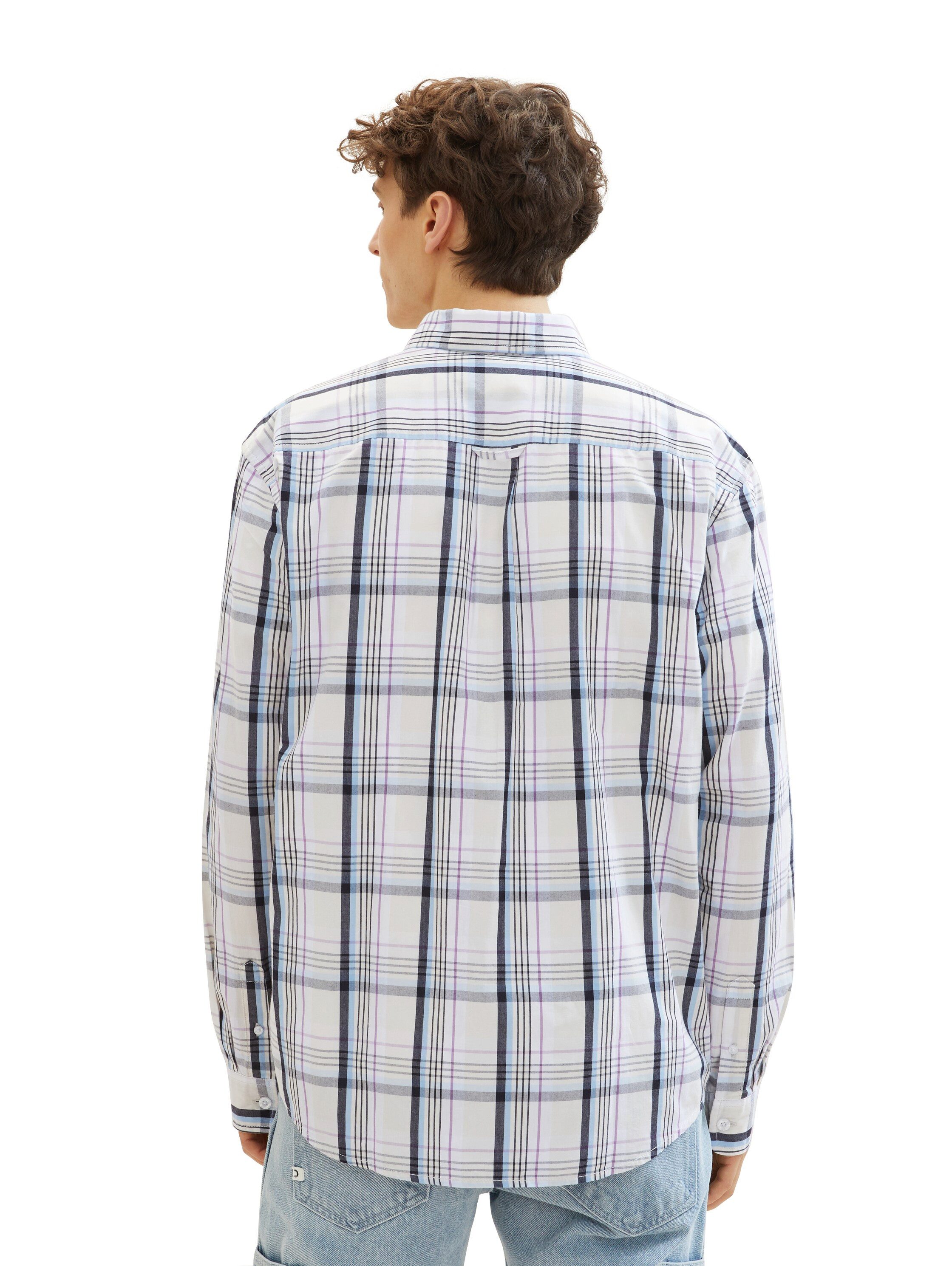 Tom Tailor Denim Geruit overhemd met knoopsluiting