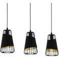 eglo hanglamp austell zwart - l76,5 x h110 x b16,5 cm - excl. 3x e27 (elk max. 60 w) - hanglamp - hanglamp - hanglamp - hanglamp - plafondlamp - lamp - eettafellamp - eettafel - keukenlamp - lamp voor de woonkamer zwart