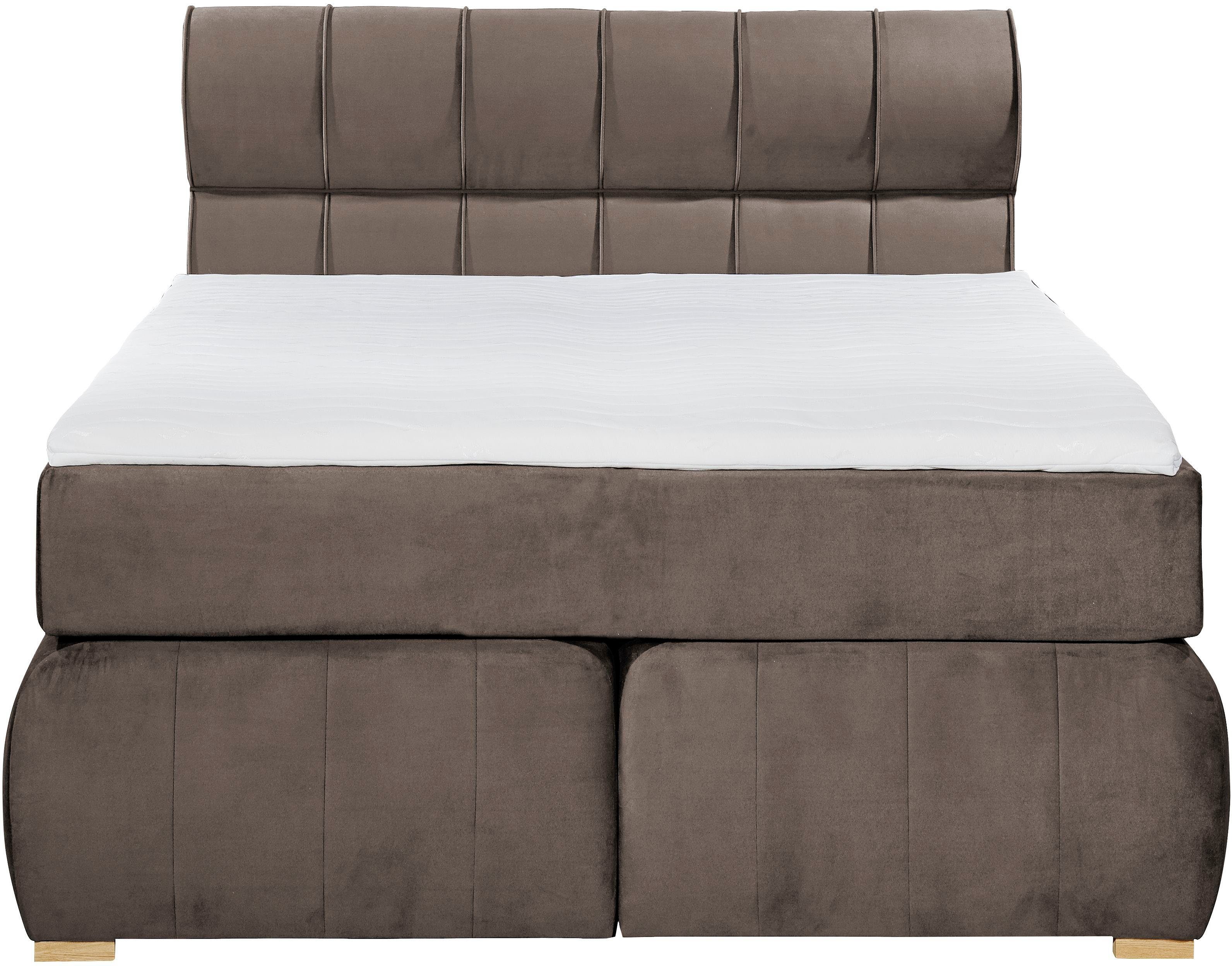 Places of Style Boxspring Felicia in h4, incl. matrastopper en bedbox