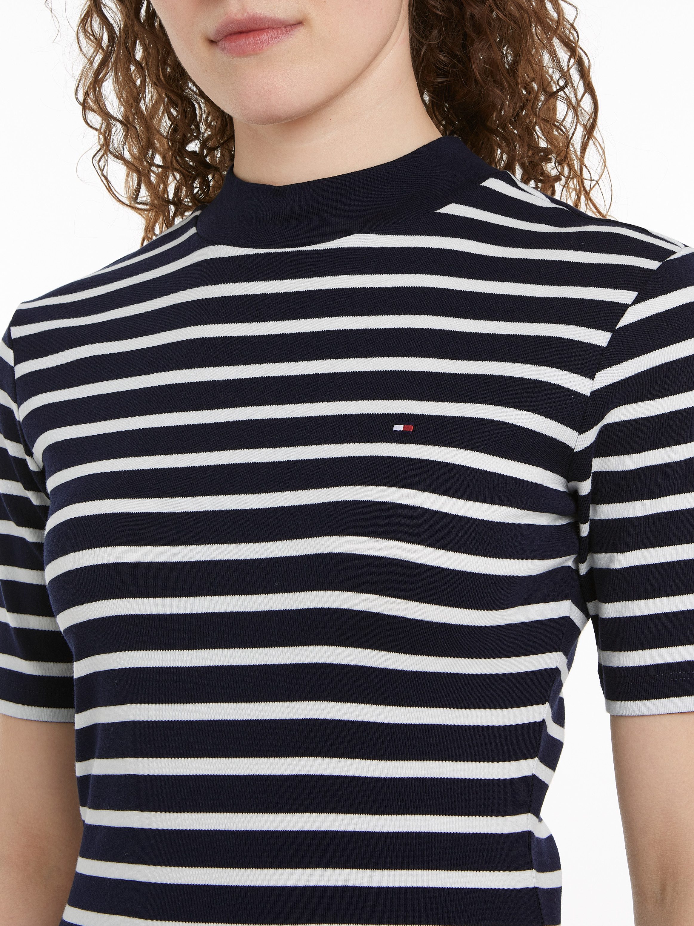 Tommy Hilfiger Shirtjurk SLIM CODY MOCK-NK DRESS