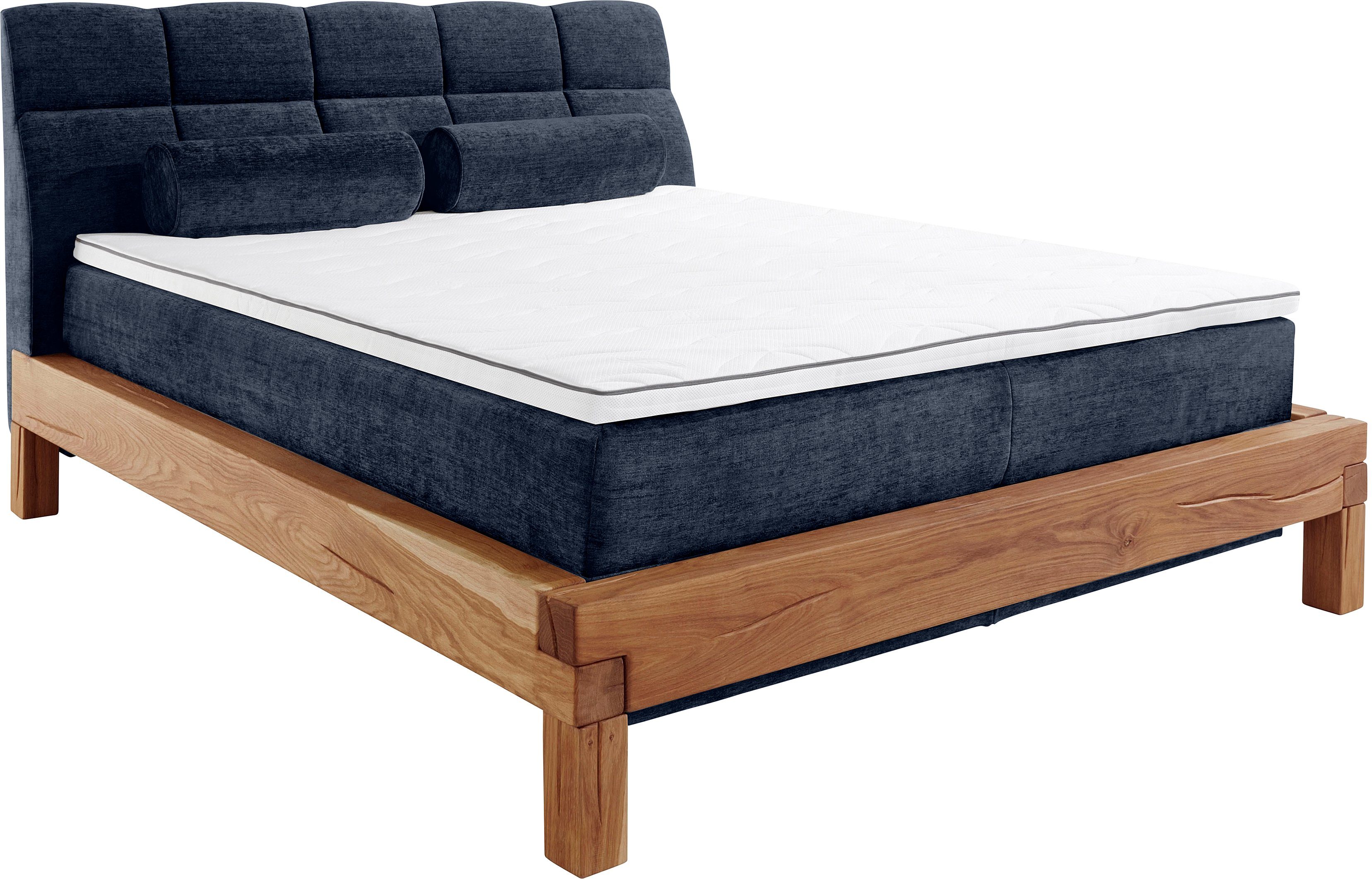 Home affaire Boxspring Villads Ligoppervlak: 160x200 cm van balkeiken, inside-boxspringonderbouw