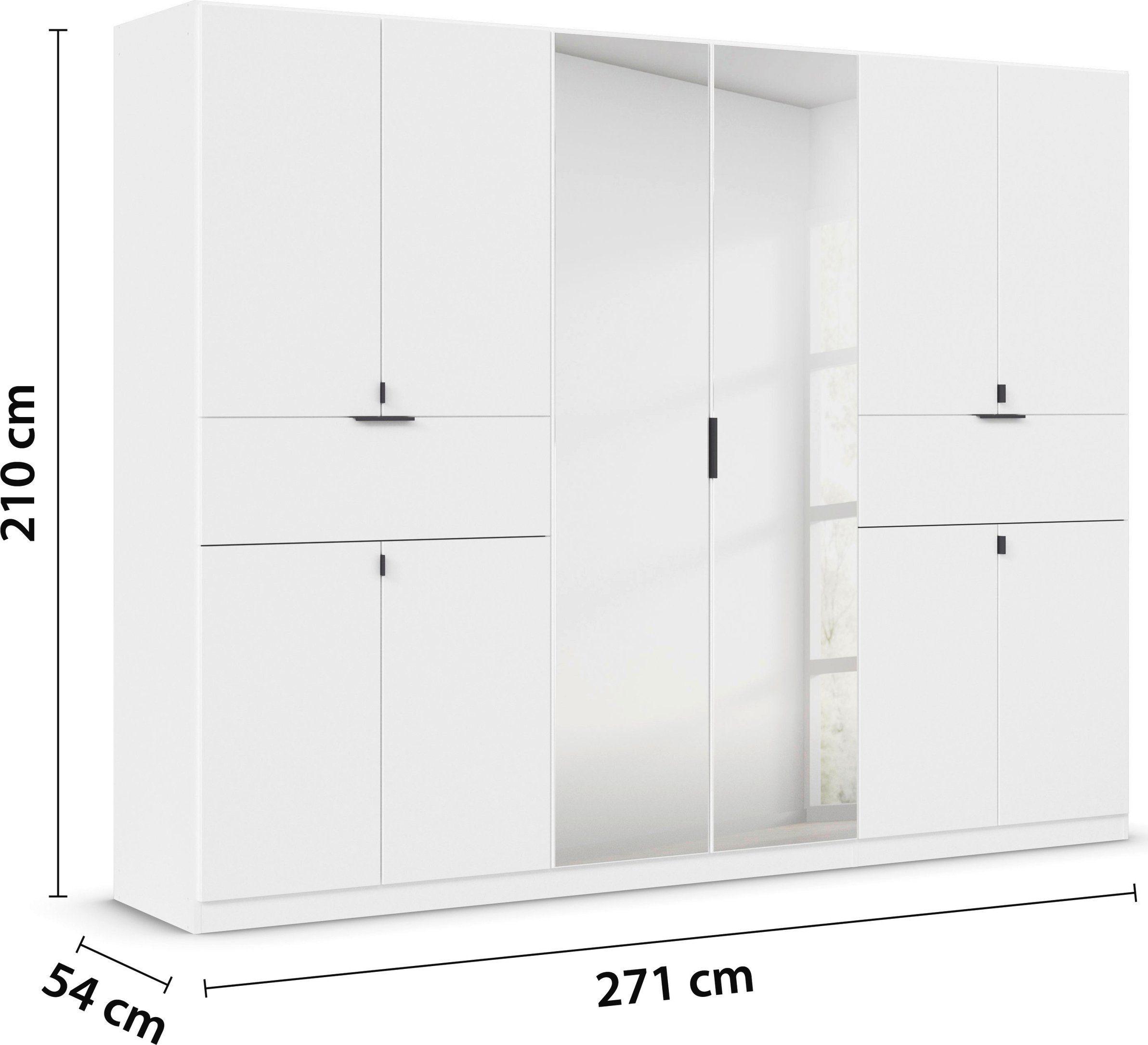 rauch Draaideurkast Kledingkast kast garderobe waskast TICAO met 2 ruime lades, veel opbergruimte made in germany