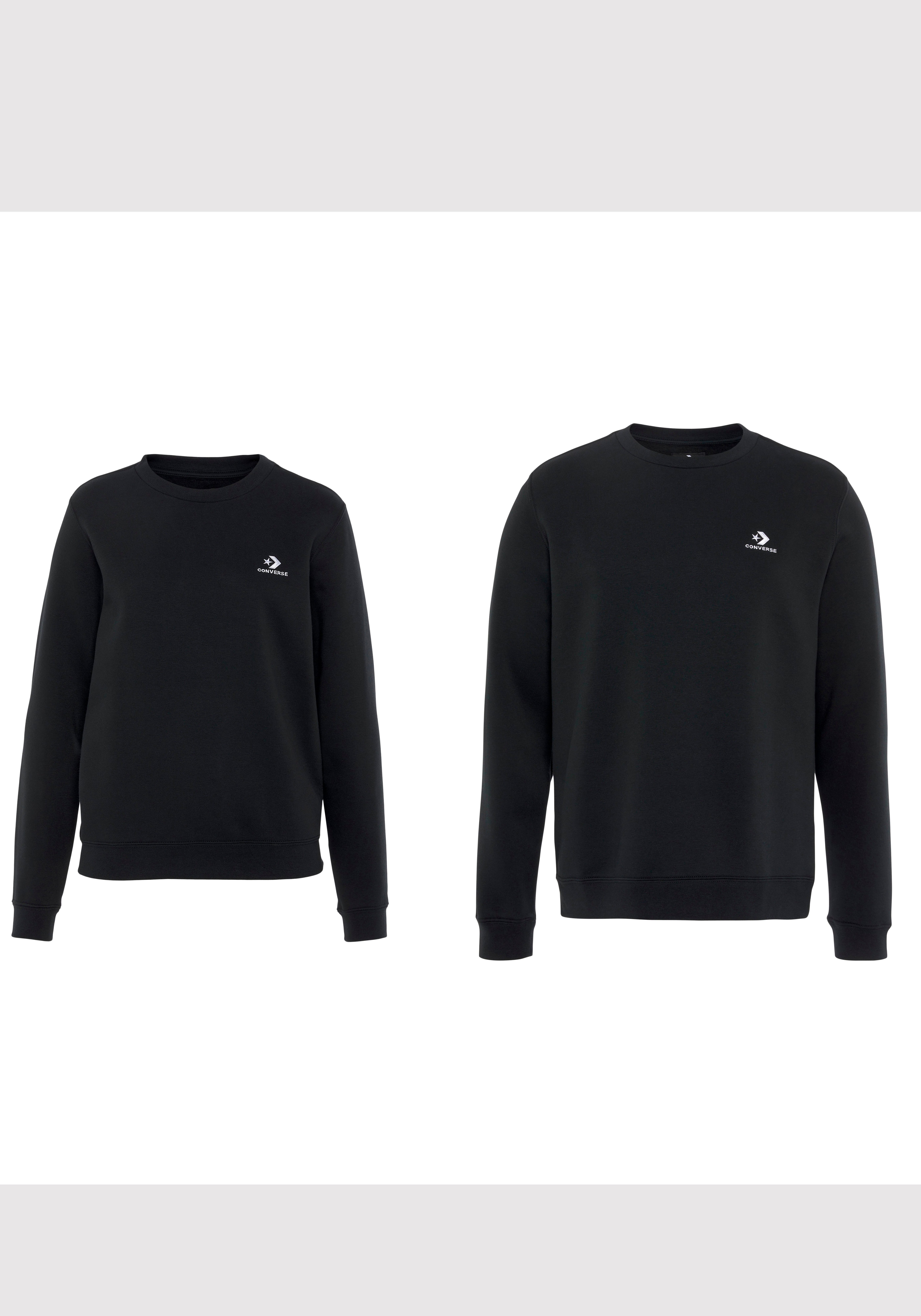 Converse Sweatshirt GO-TO EMBROIDERED STAR CHEVRON BRUSHED BACK FLEECE CREW SWEATSHIRT