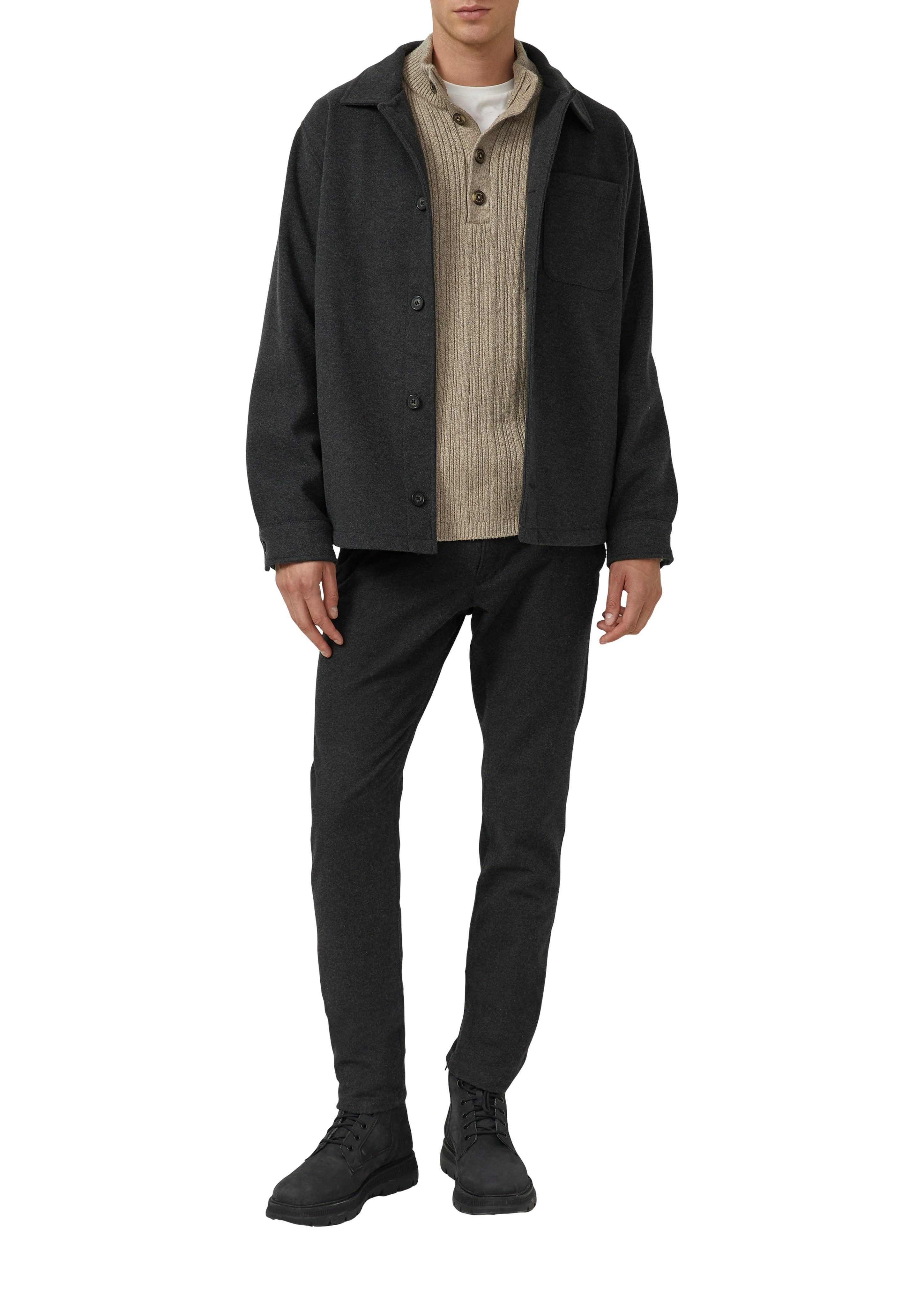 s.Oliver Schipperstrui met structuurpatroon