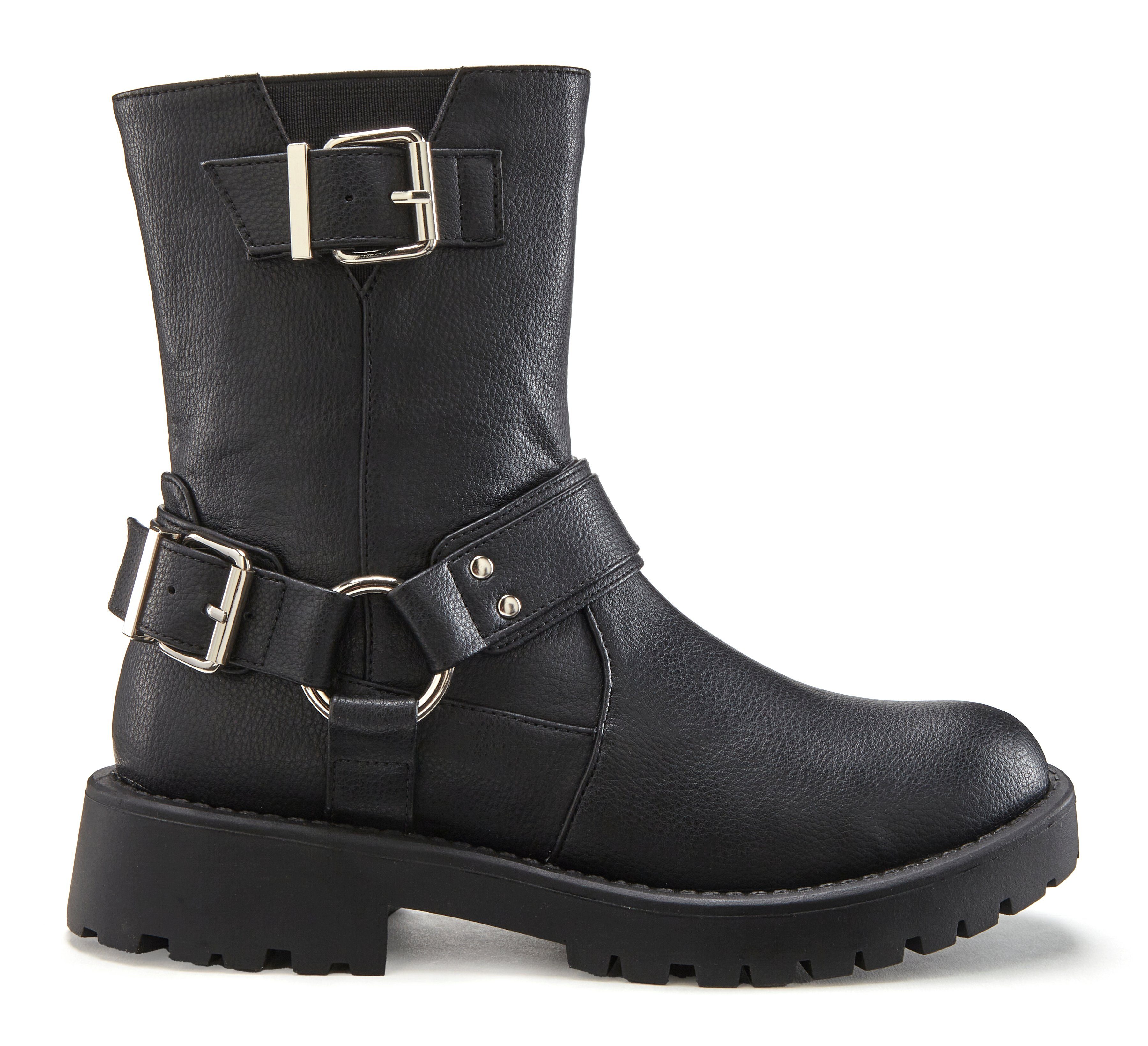 Lascana Bikerboots met trendy siergespen, laarzen, enkellaars