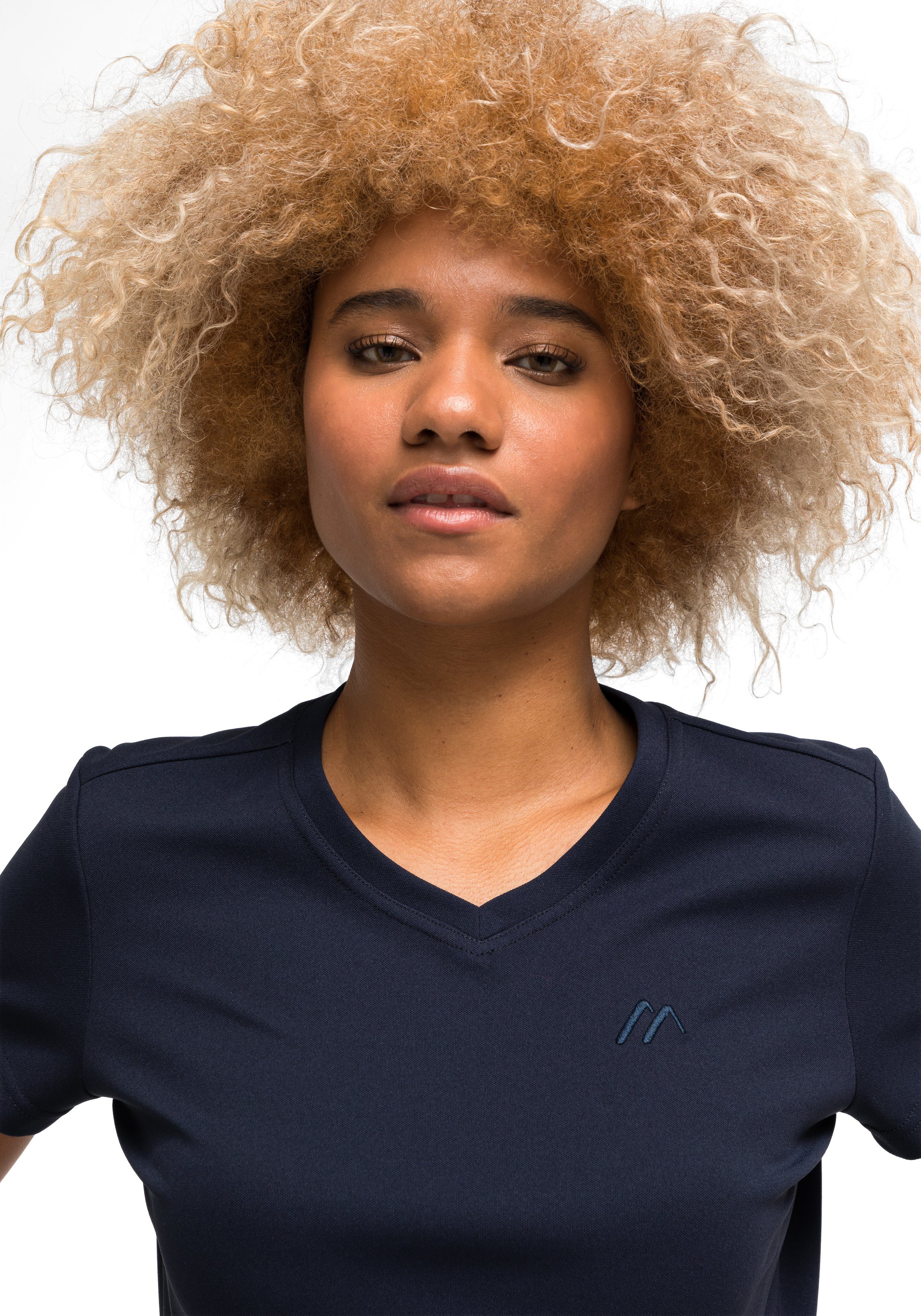 Maier Sports Functioneel shirt Trudy Dames-T-shirt, shirt met korte mouwen voor wandelen en vrije tijd