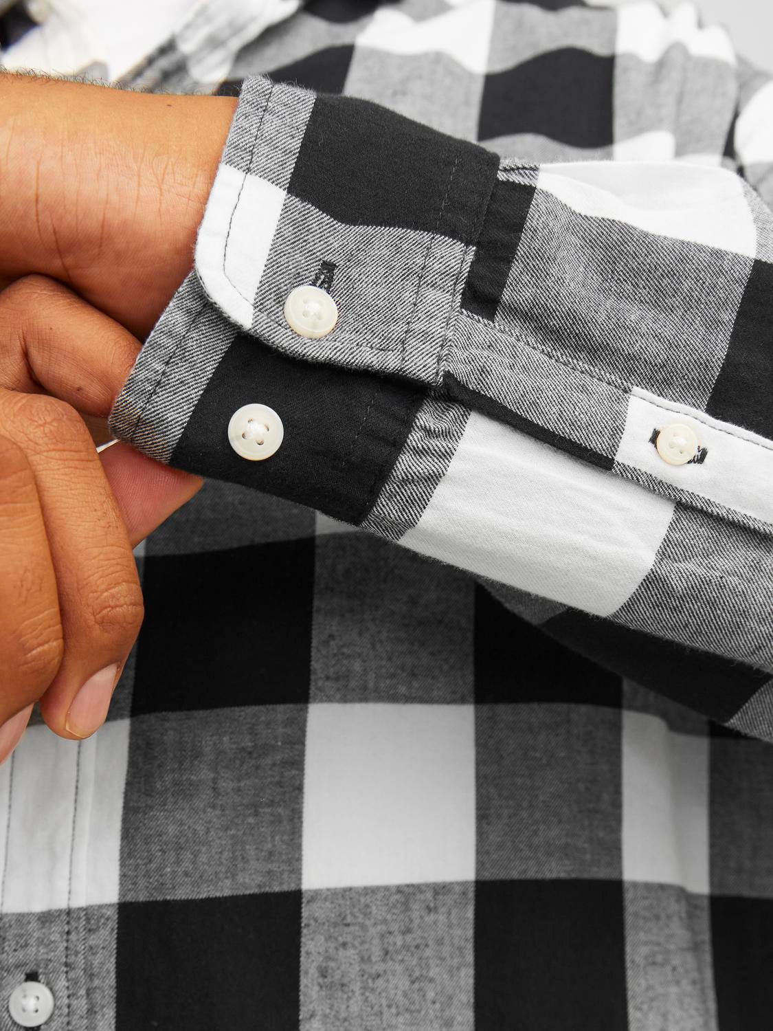 Jack & Jones PlusSize Geruit overhemd JJEGINGHAM TWILL SHIRT L/S NOOS PLS