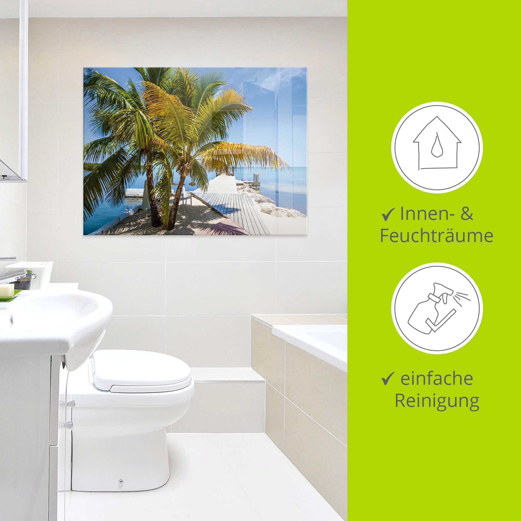 Artland Print op glas Florida Keys hemelse blik