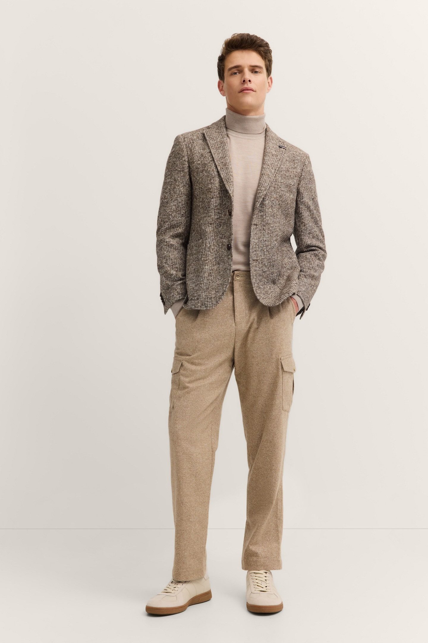Bugatti Colbert MODERN FIT Jersey met stretch met kleine dessin