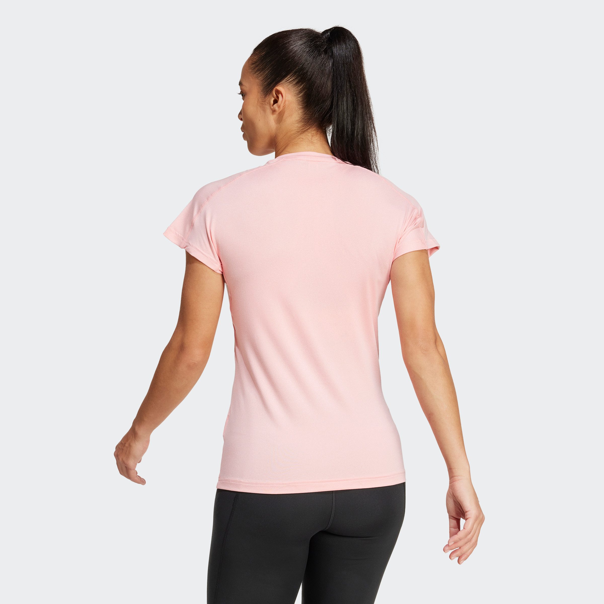 adidas Performance T-shirt TR-ES MIN T Trainingsshirt vochtabsorberend met V-hals