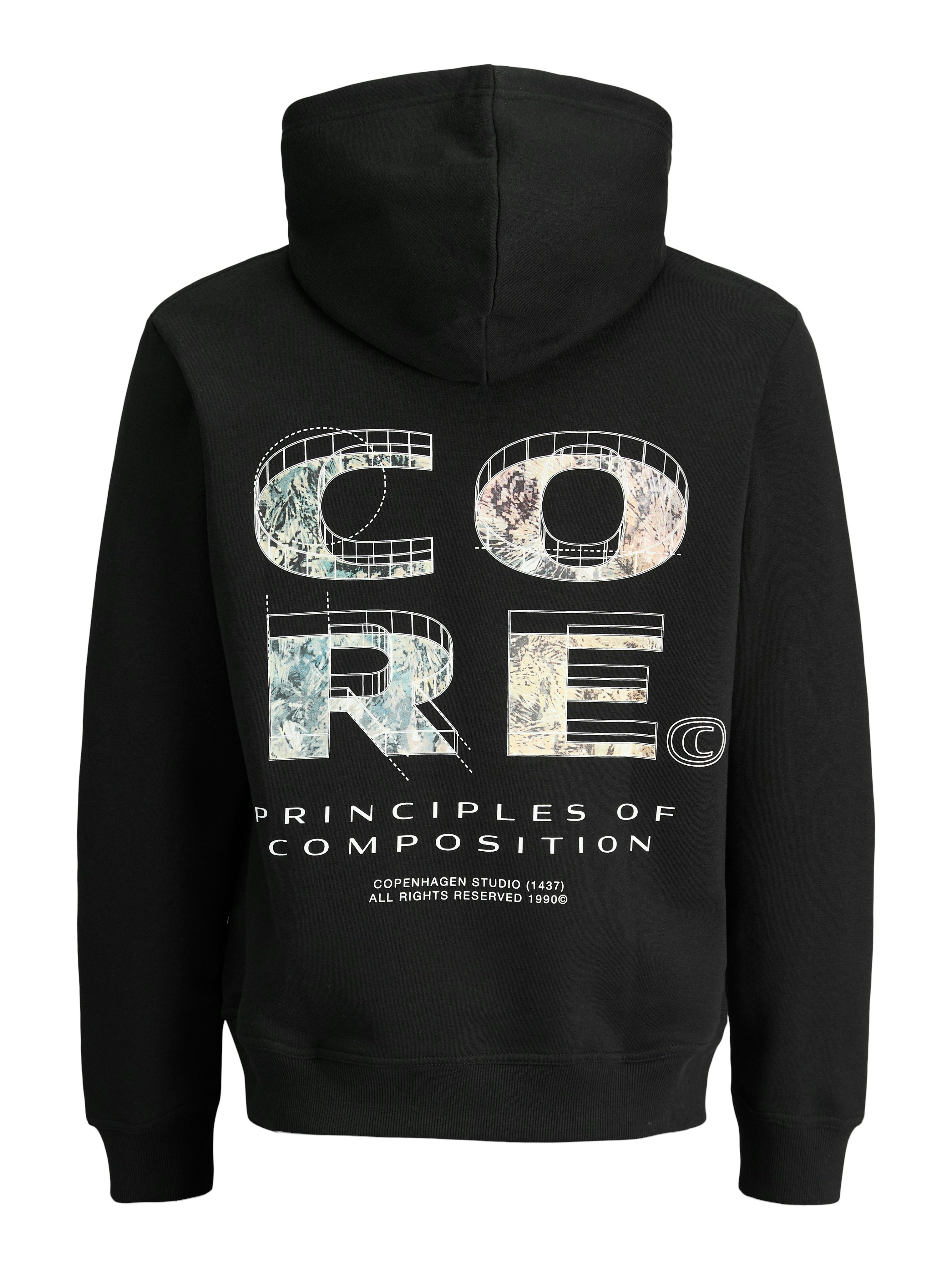 Jack & Jones Hoodie JCOSTANCE TEXT PRINT SWEAT HOOD