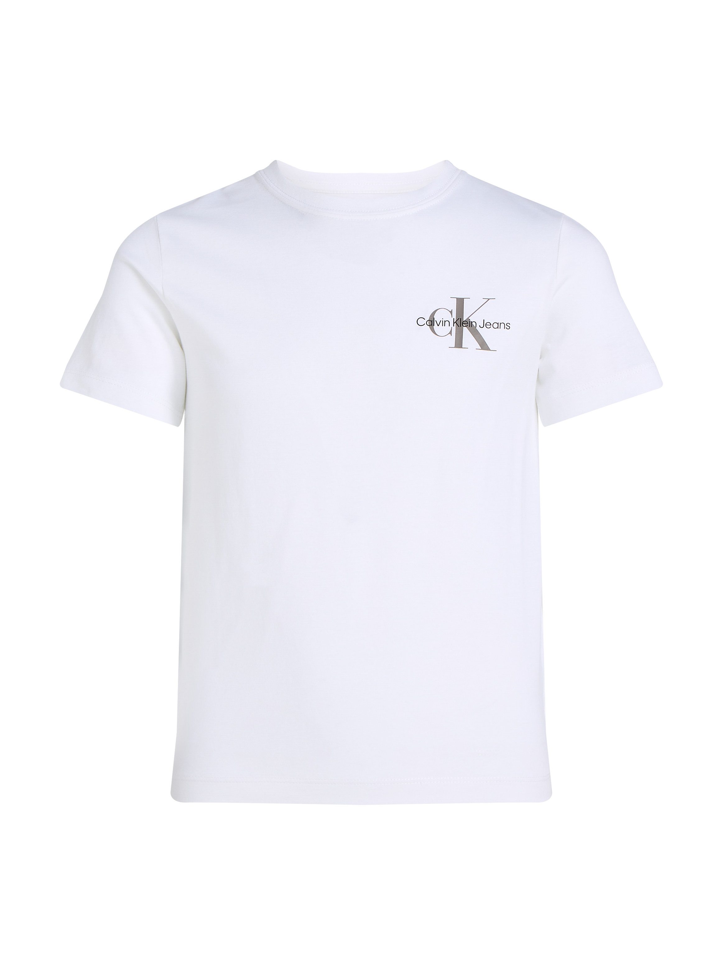 Calvin Klein T-shirt Chest Monologo Ss T-Shirt voor kinderen tot 16 jaar en met logoprint
