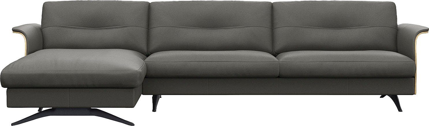FLEXLUX Hoekbank Glow, super comfortabel door hoogwaardige zitconstructie met binnenvering, L-vorm