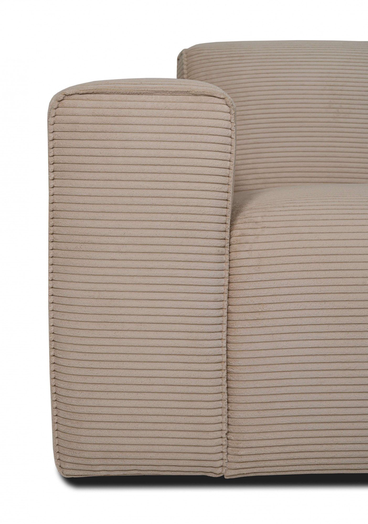 INOSIGN 3-zitsbank Clayton in een trendy ribfluwelen bekleding, diverse combinaties mogelijk