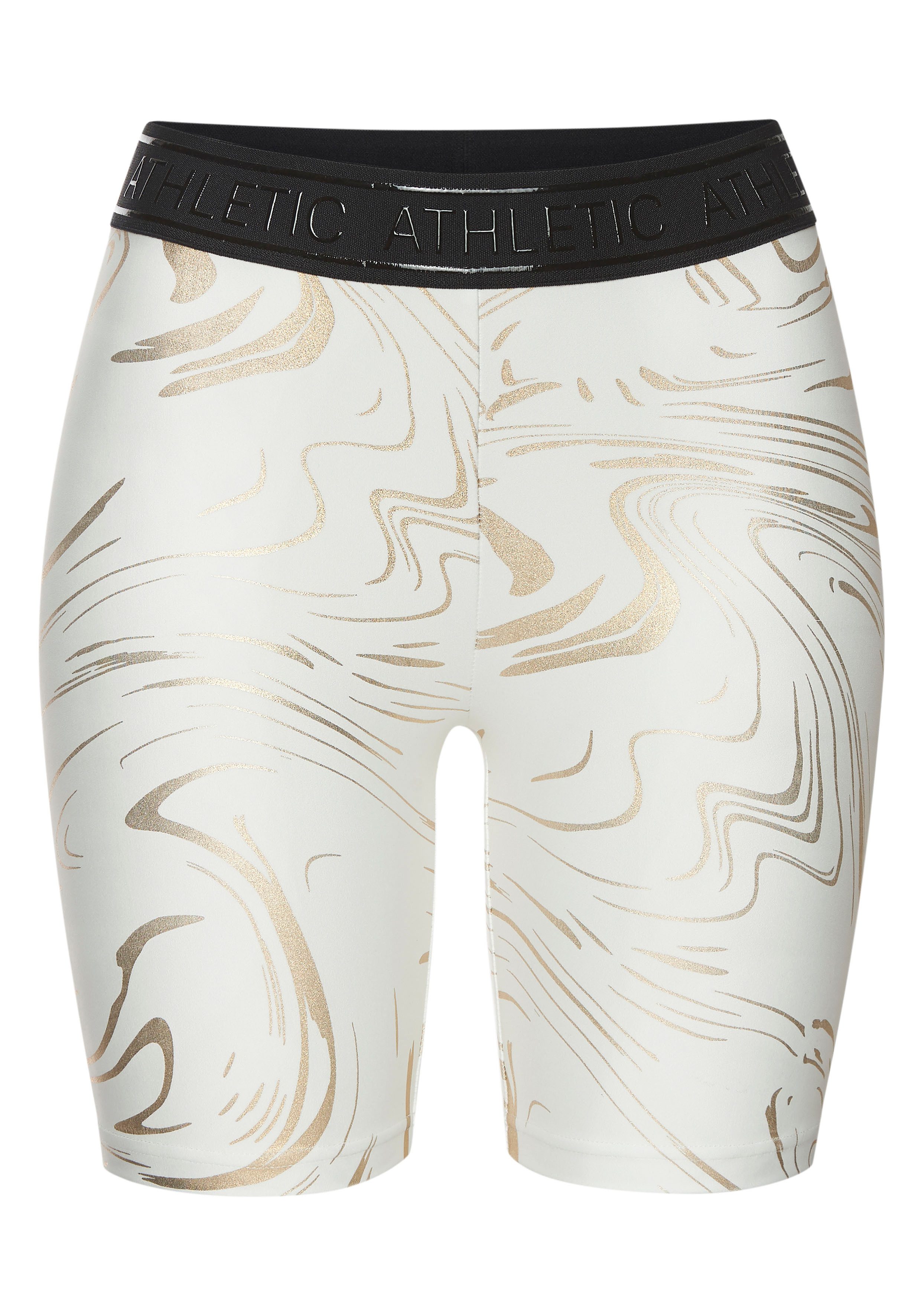 active by Lascana Functionele short FIETSBROEKJE met glanzende 3d-opdruk in de taille