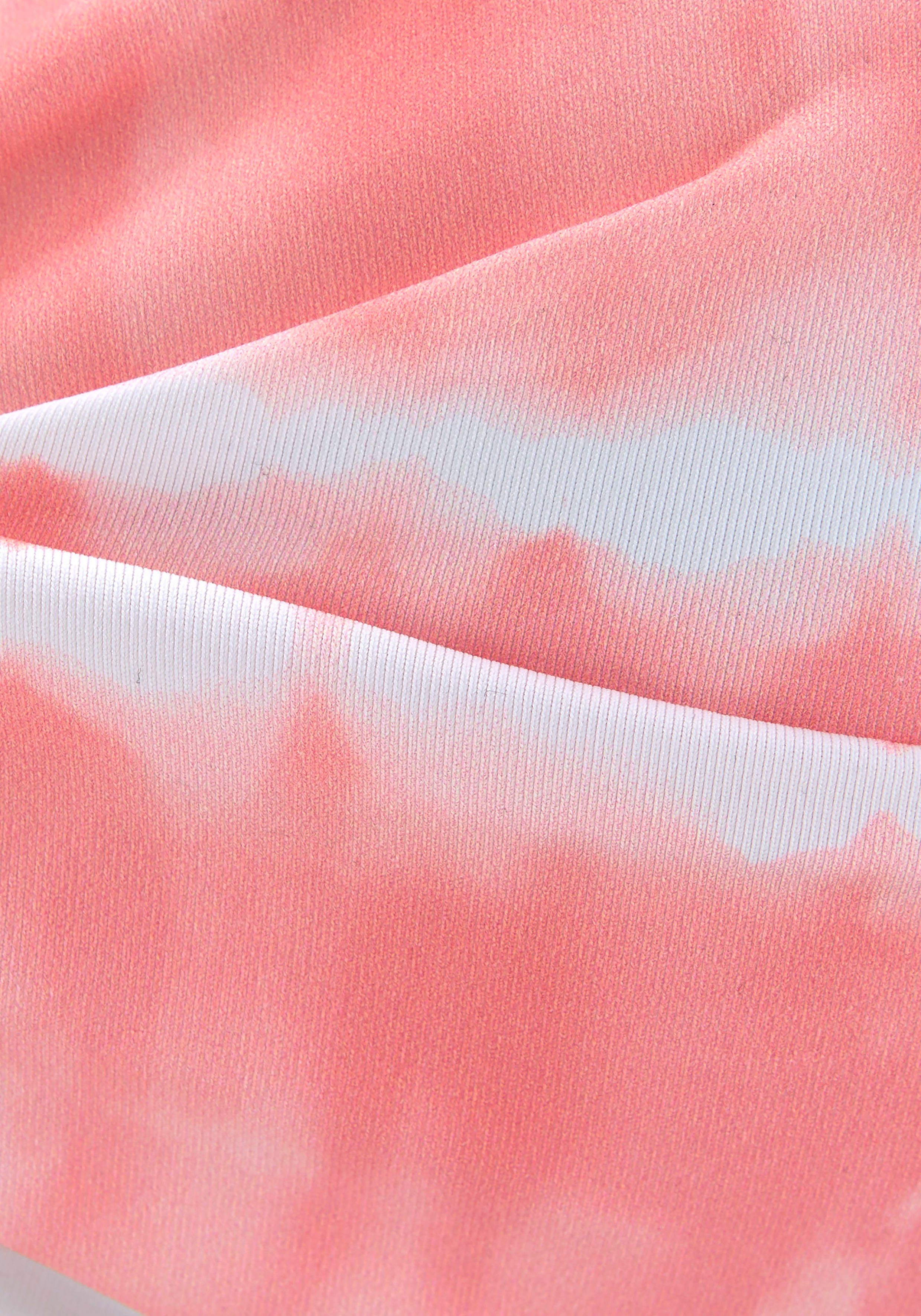 s.Oliver RED LABEL Beachwear Bikinitop met beugels Enja met batikprint en wikkel-look