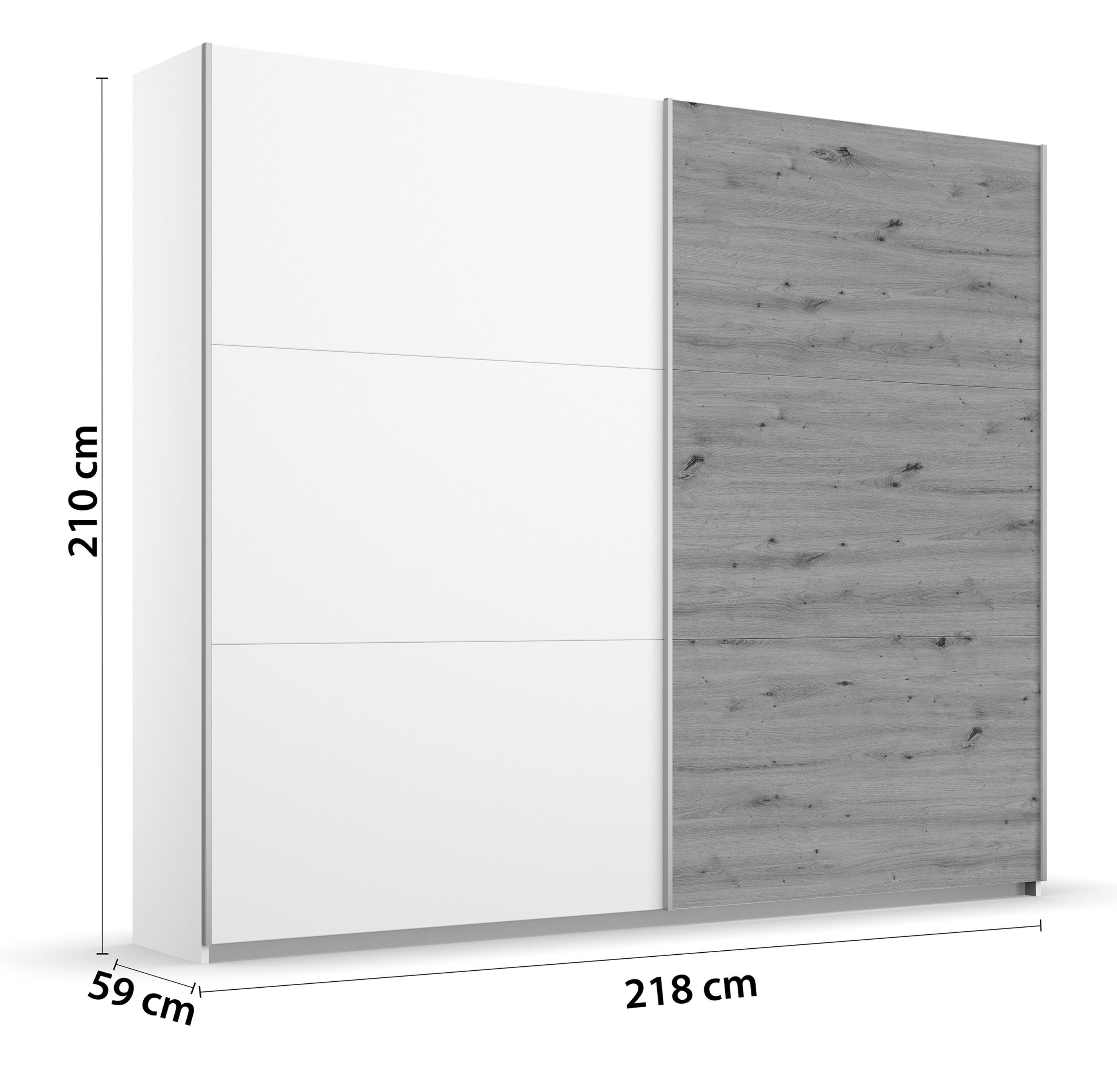 rauch Zweefdeurkast AURELIO kledingkast garderobe TOPSELLER OTTO´s CHOICE 3 verschillende uitrustingsvarianten handgrepen van metaal made in germany