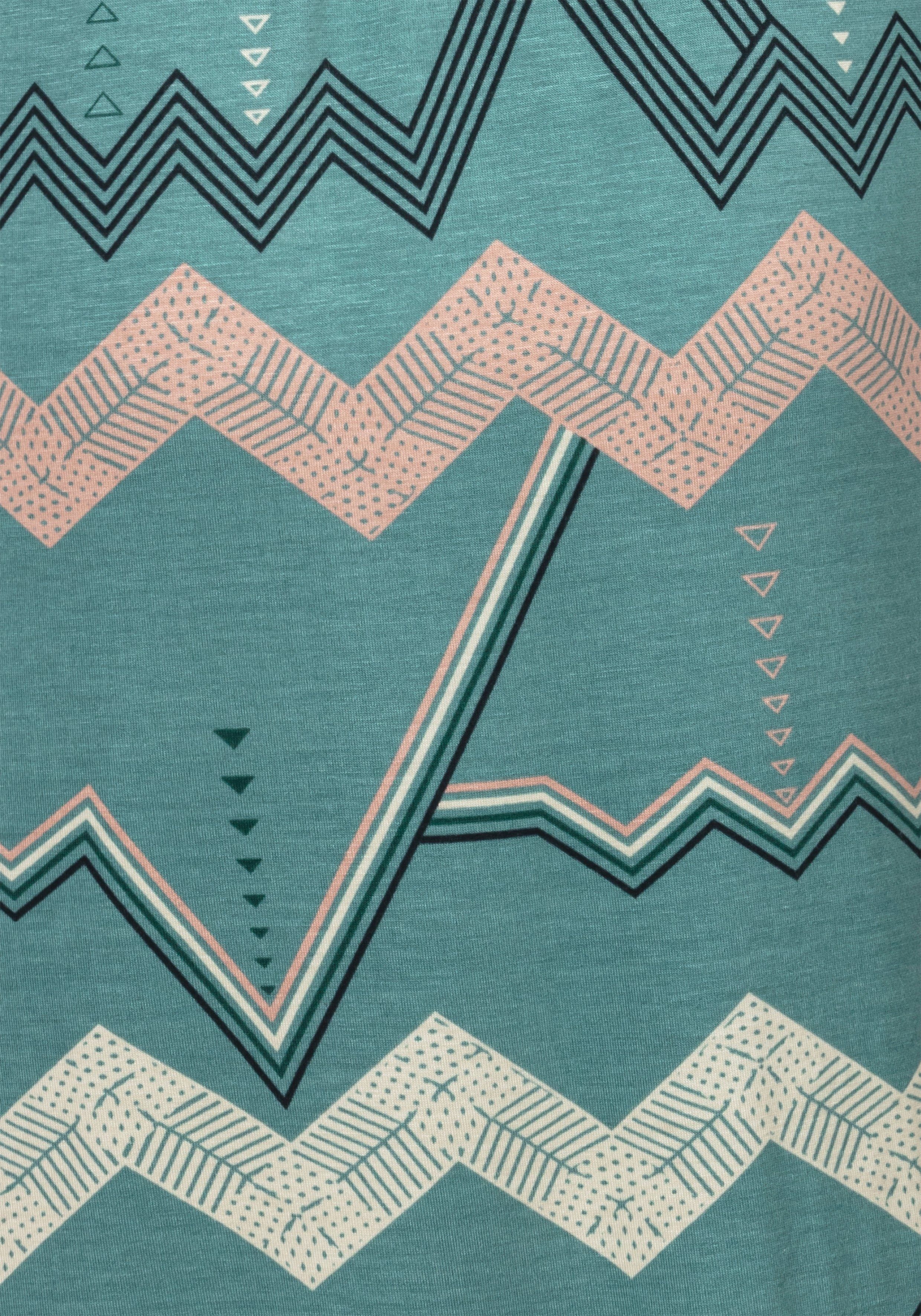 Lascana Kimono met grafisch zigzagmotief